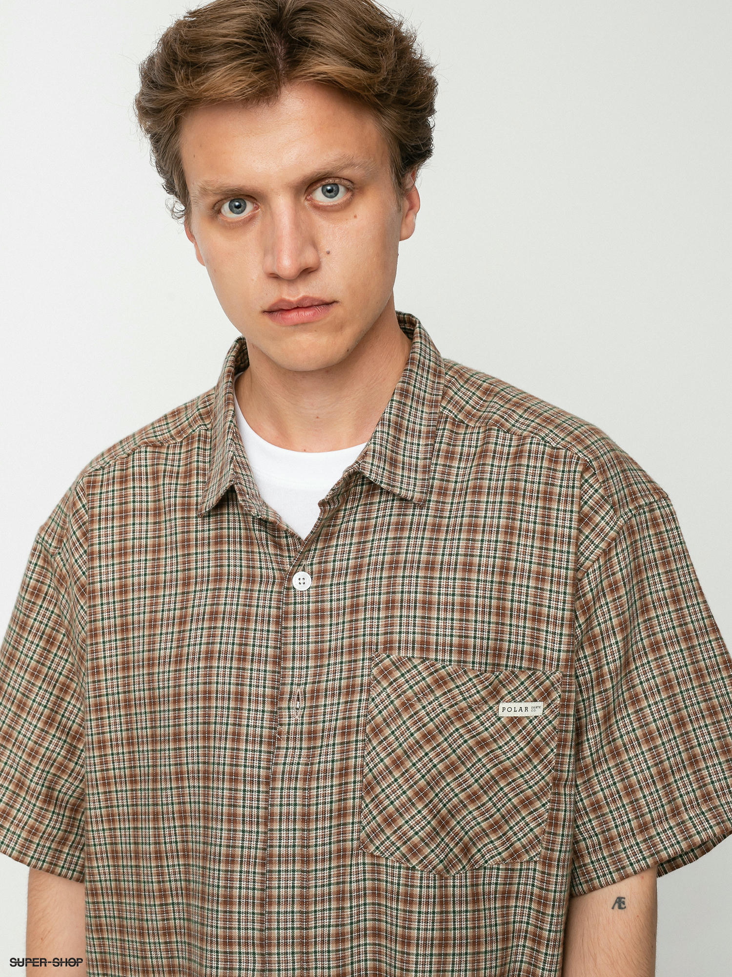 Polar Skate Mitchell Flannel Shirt (brown)