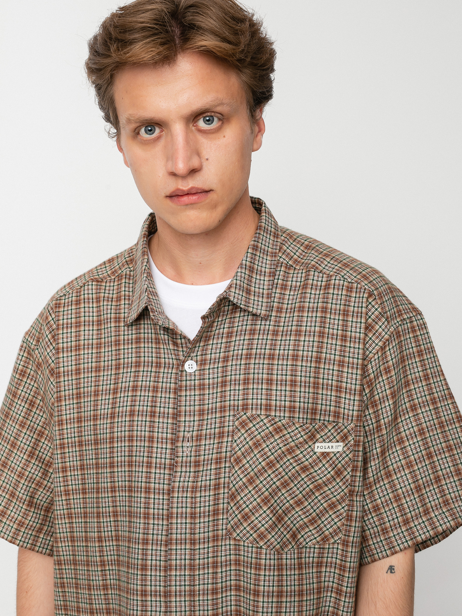 Polar Skate Mitchell Flannel Shirt (brown)
