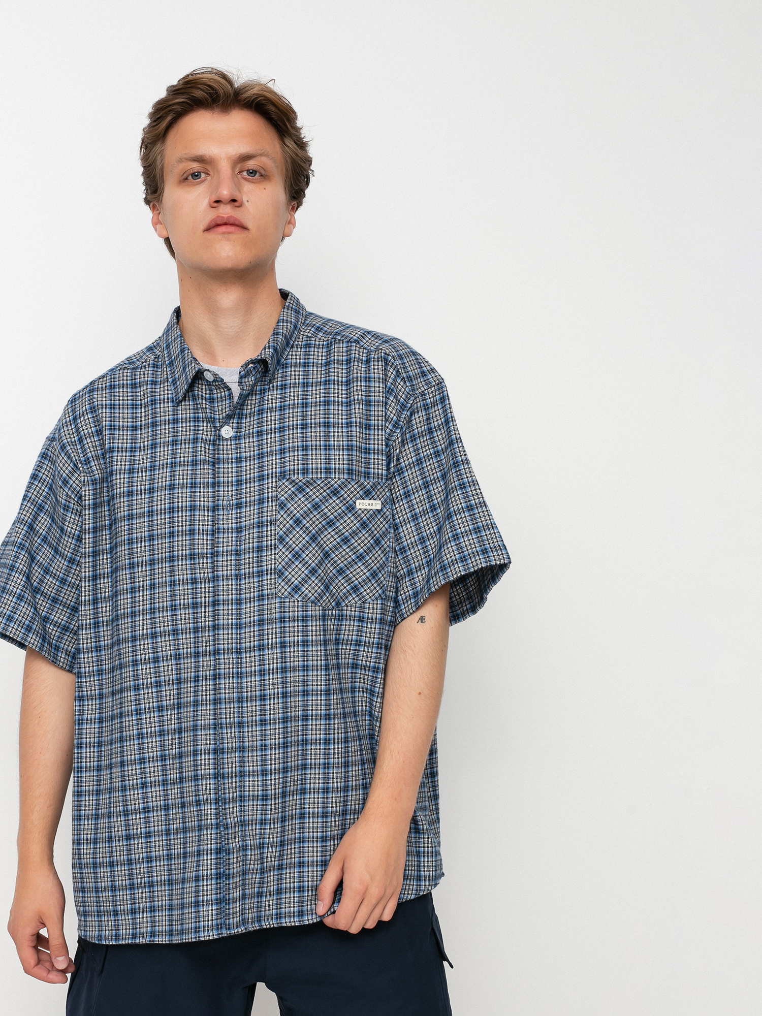 Polar Skate Mitchell Flannel Hemd - Blau (blue)