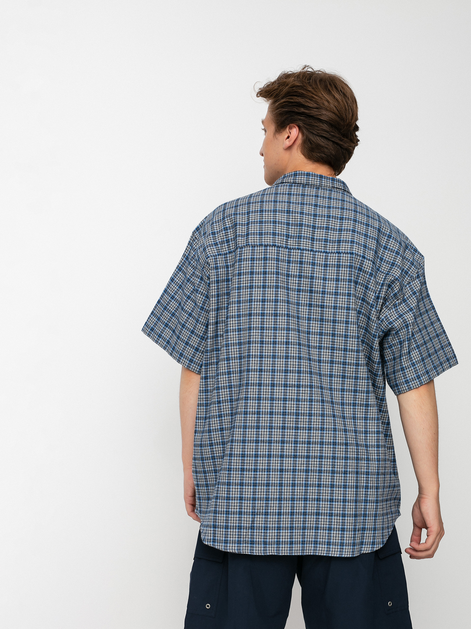 Polar Skate Mitchell Flannel Shirt (blue)