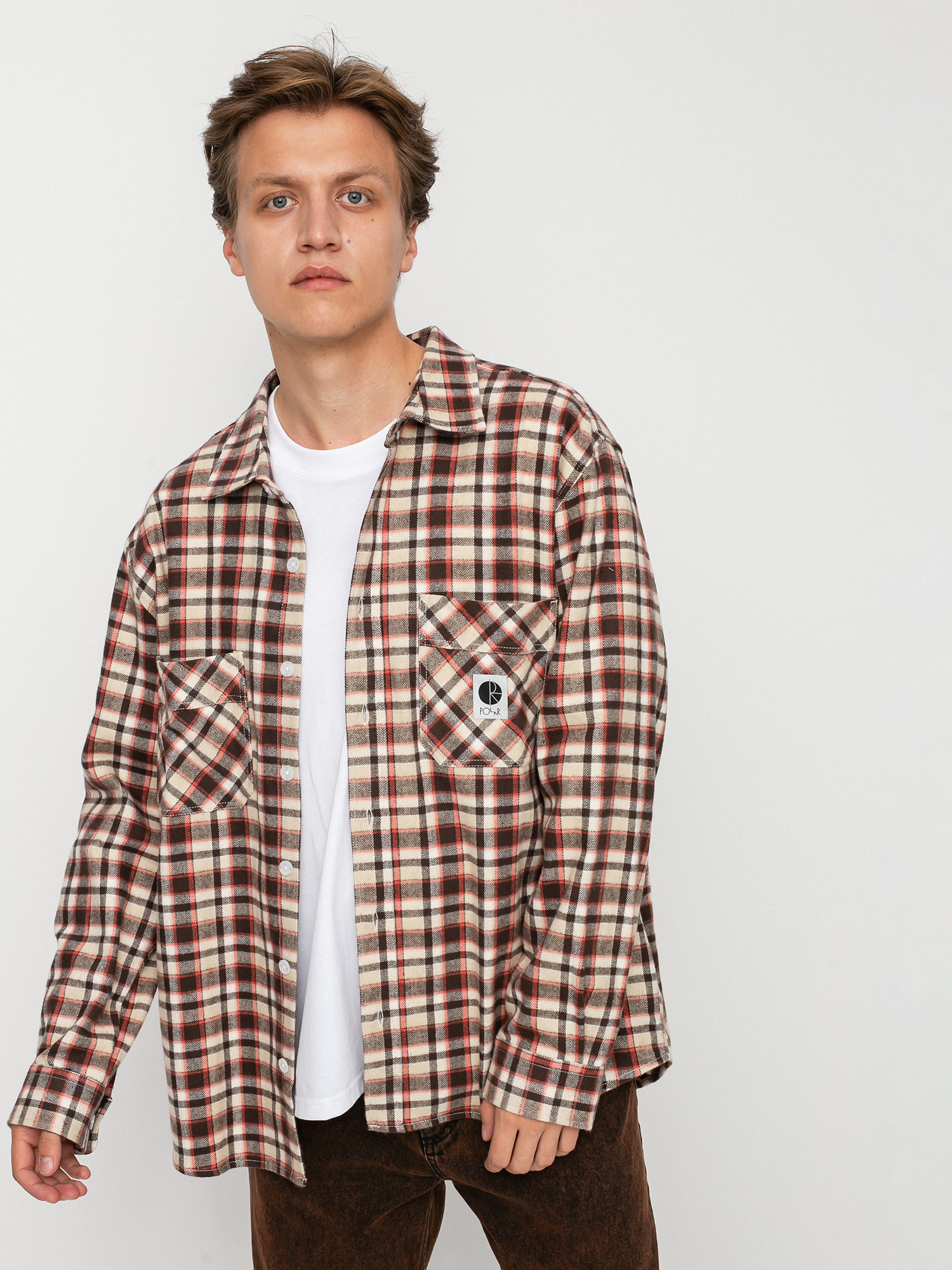 Polar Skate Flannel Shirt (brown)