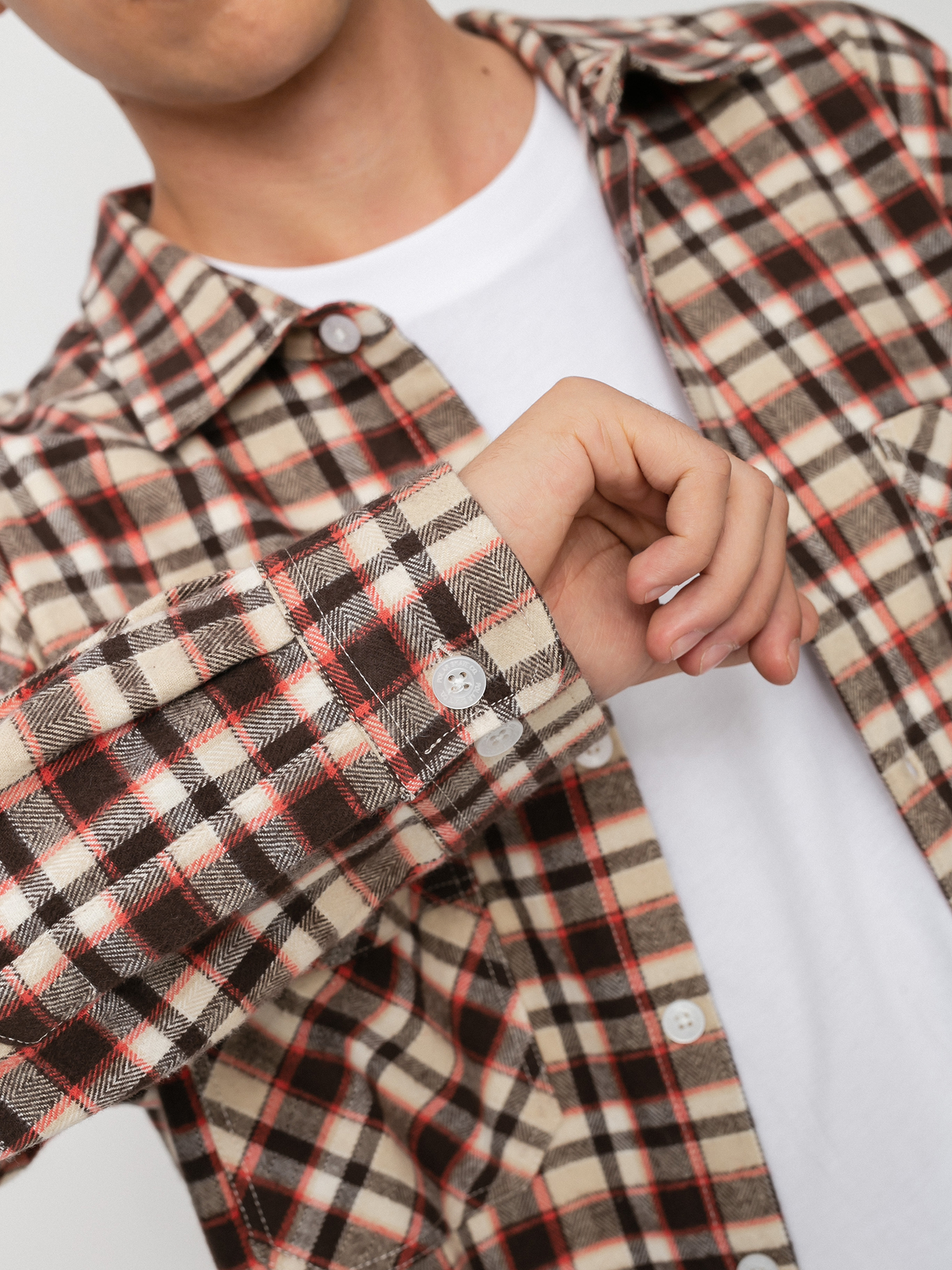 Polar Skate Flannel Shirt (brown)