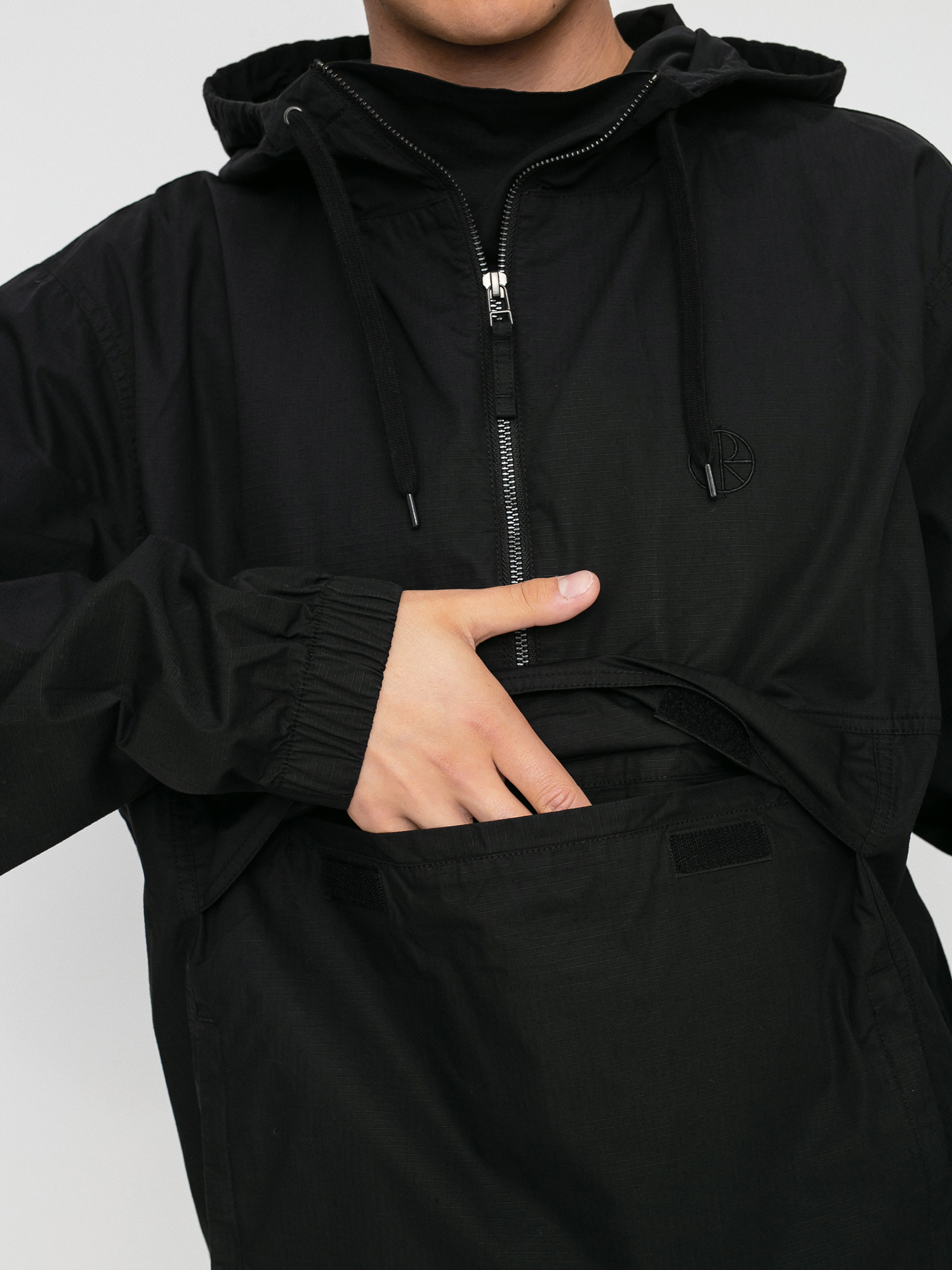Polar Skate Cotton Anorak Jacket (black)