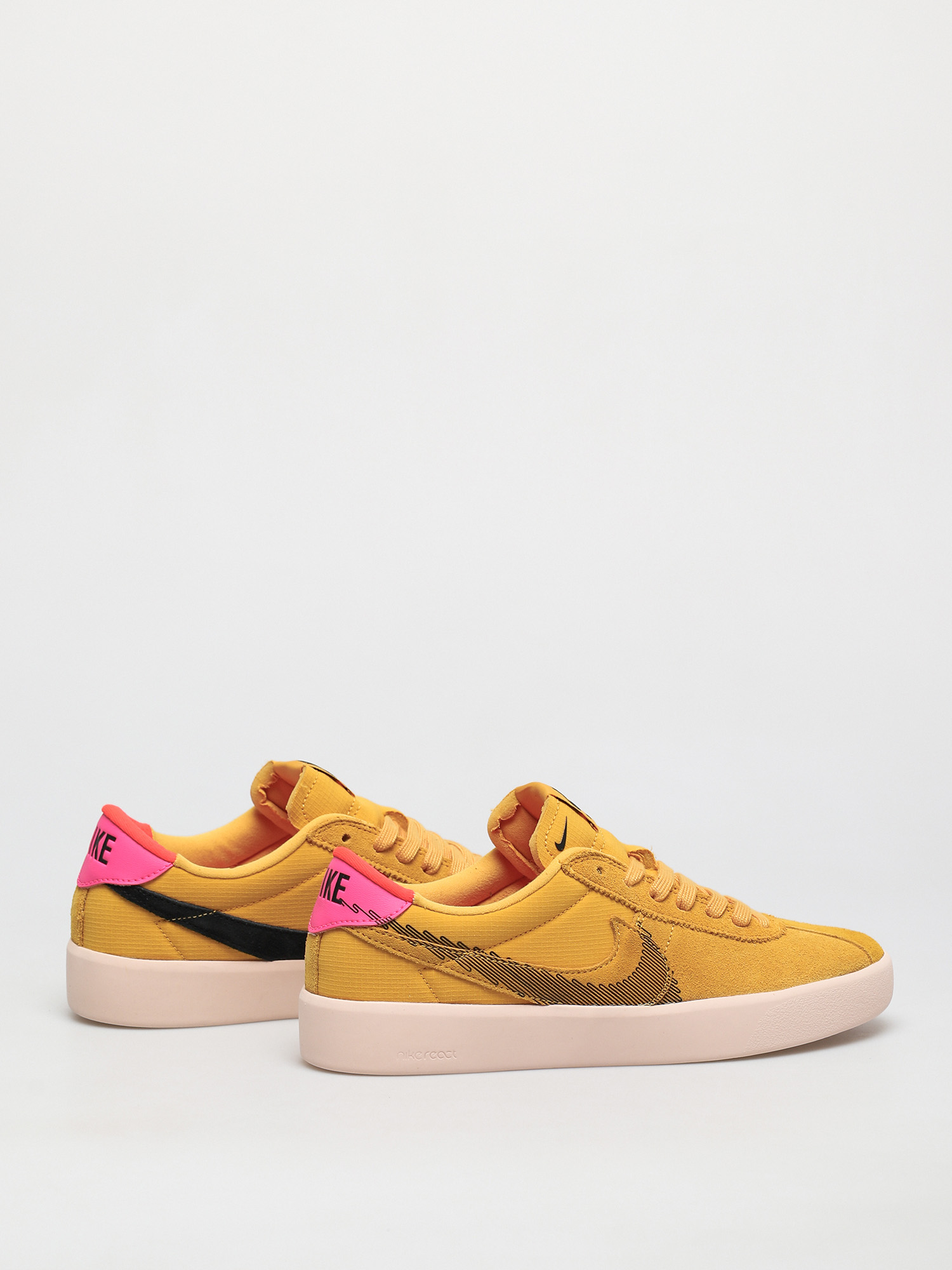Nike SB Bruin React T Shoes (pollen/black pale coral)