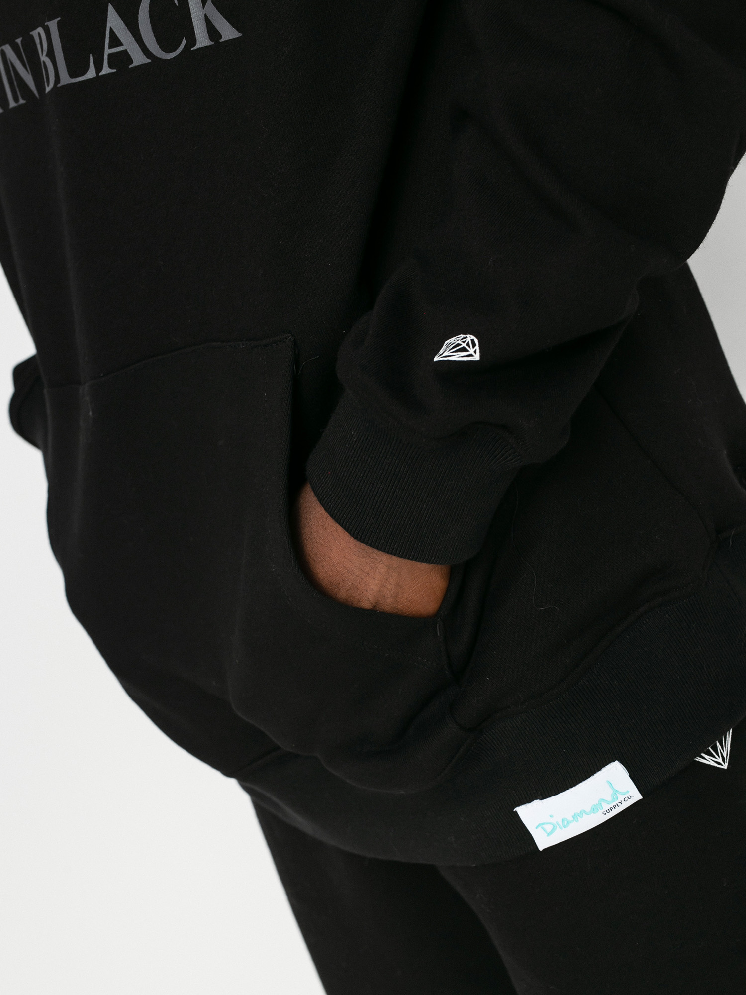 Diamond Supply Co. Back In Black HD Hoodie (black)