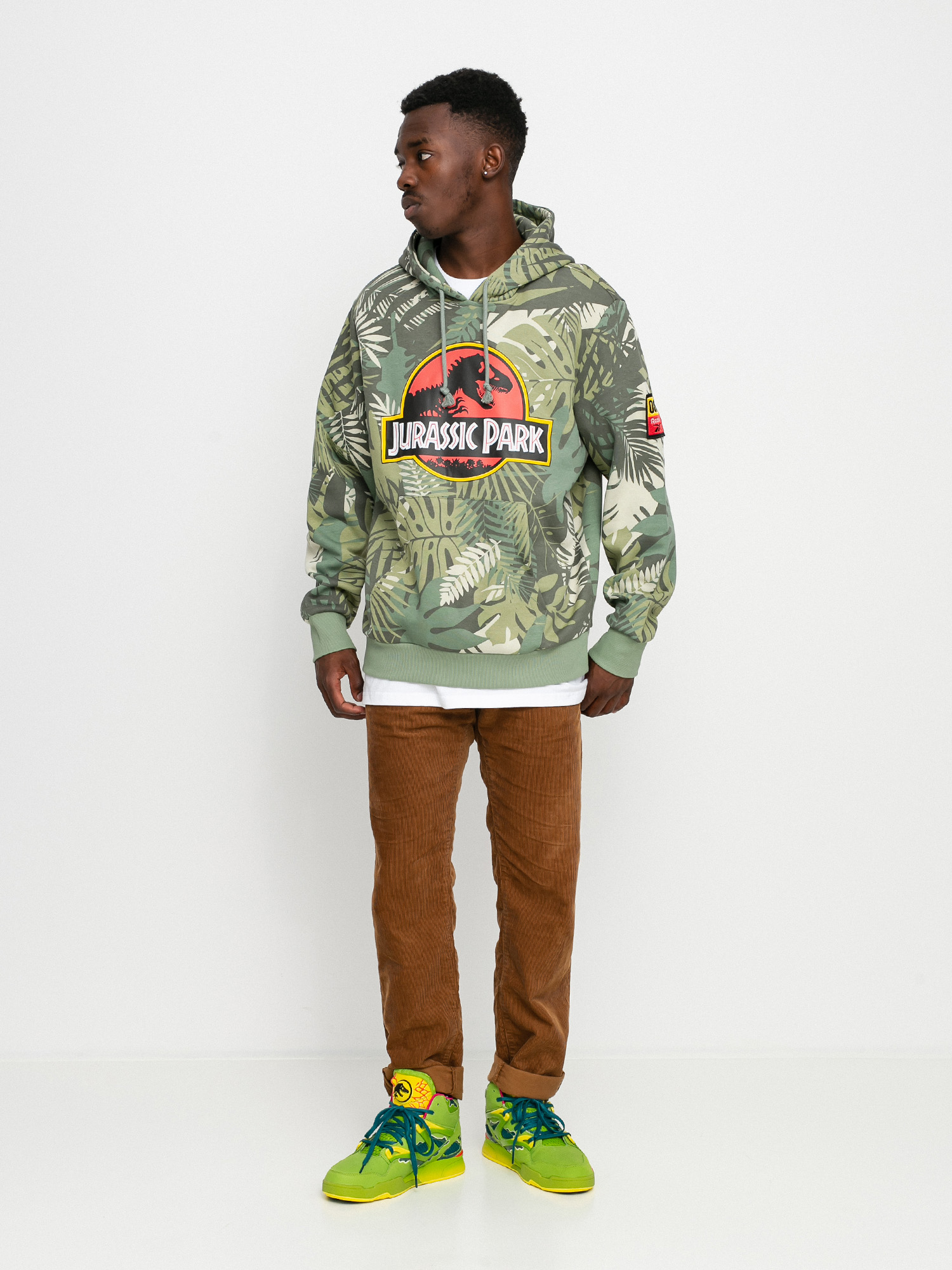 Reebok X Jurassic Park Hd Hoodie Vingrn 3478