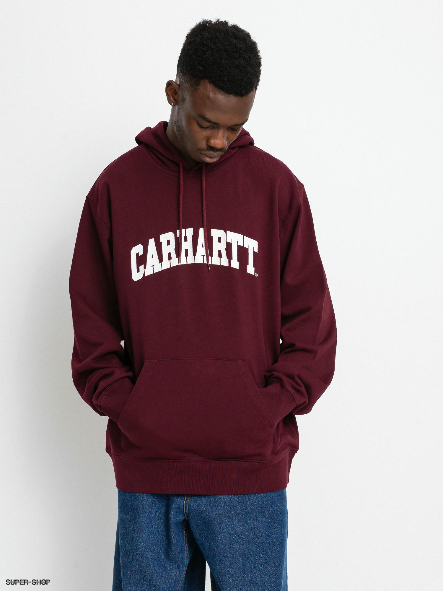 Burgundy best sale carhartt sweatshirt