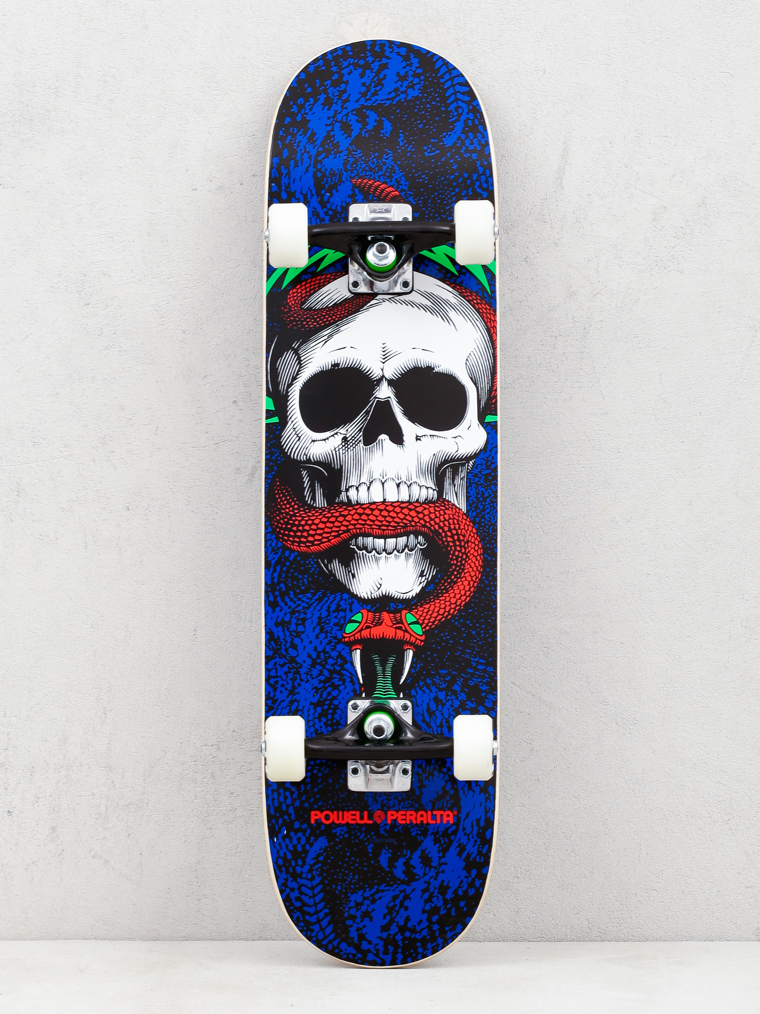 Powell Peralta Skull & Snake One Off Skateboard (royal)