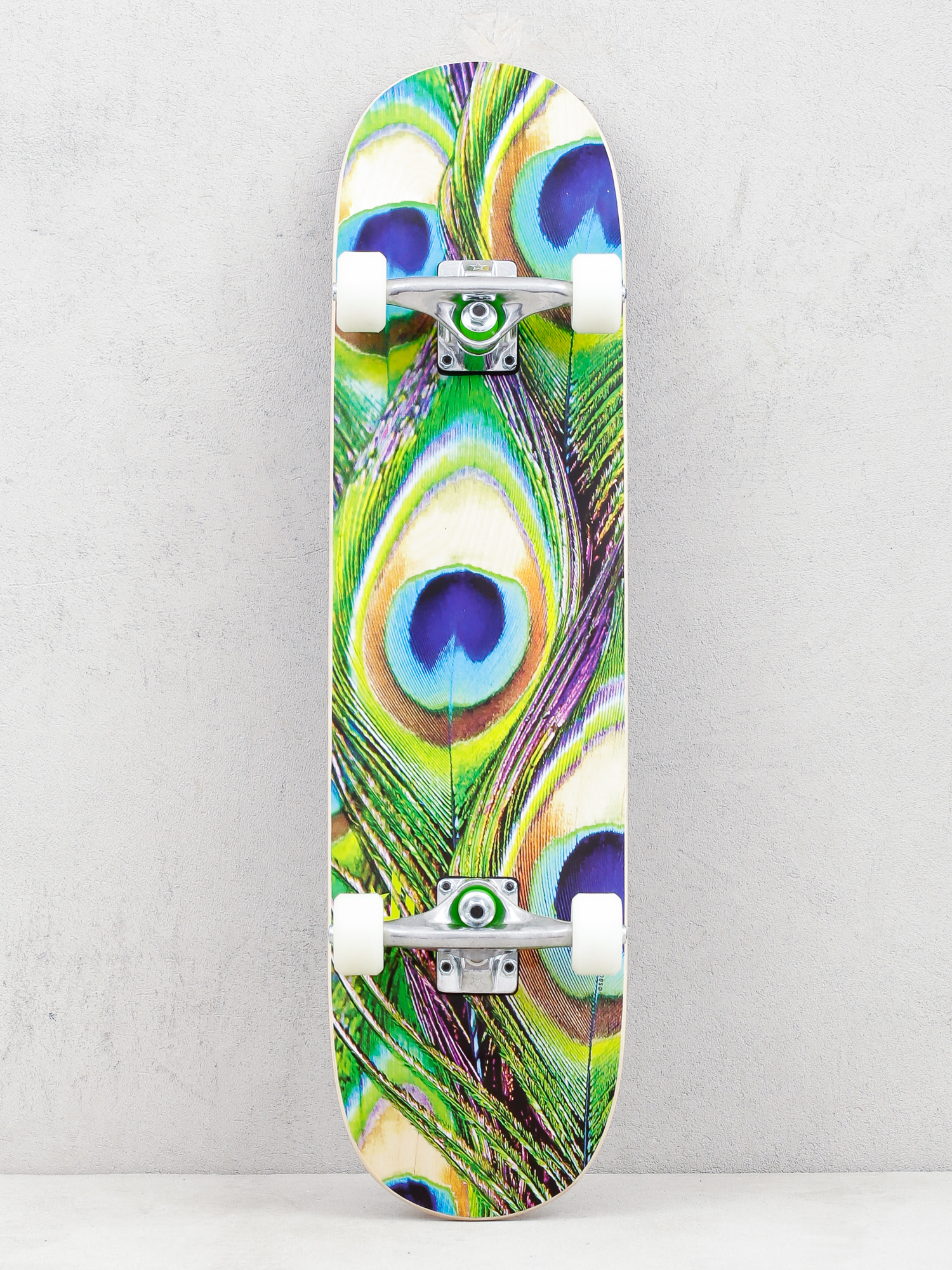 Minilogo Fin Fur & Feather 18 Skateboard (peacock feather)