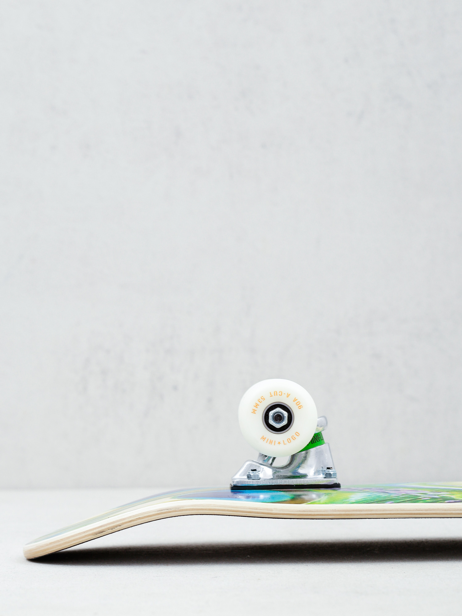 Minilogo Fin Fur & Feather 18 Skateboard (peacock feather)