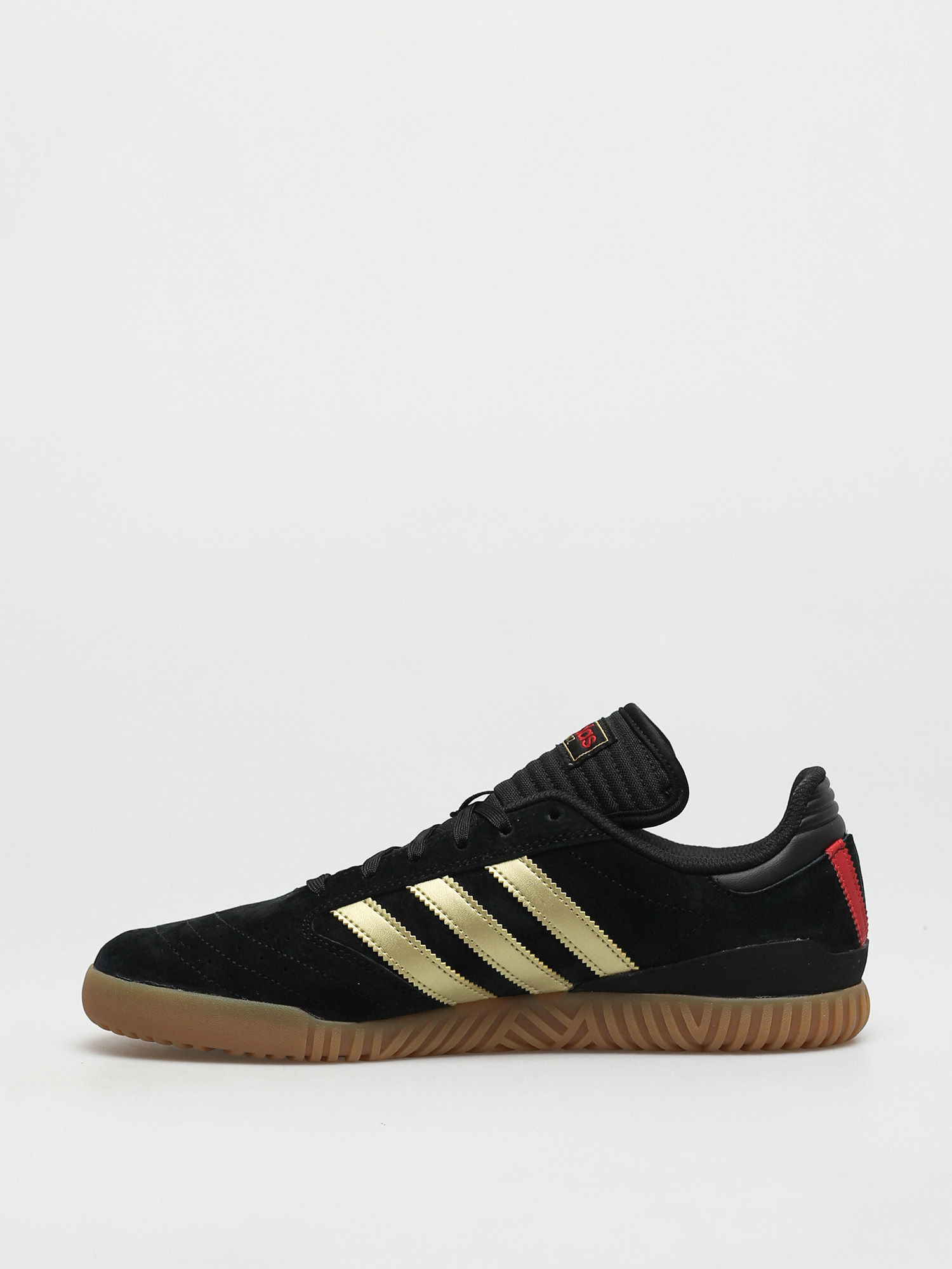 adidas Busenitz Indoor Super Shoes (cblack/goldmt/scarle)