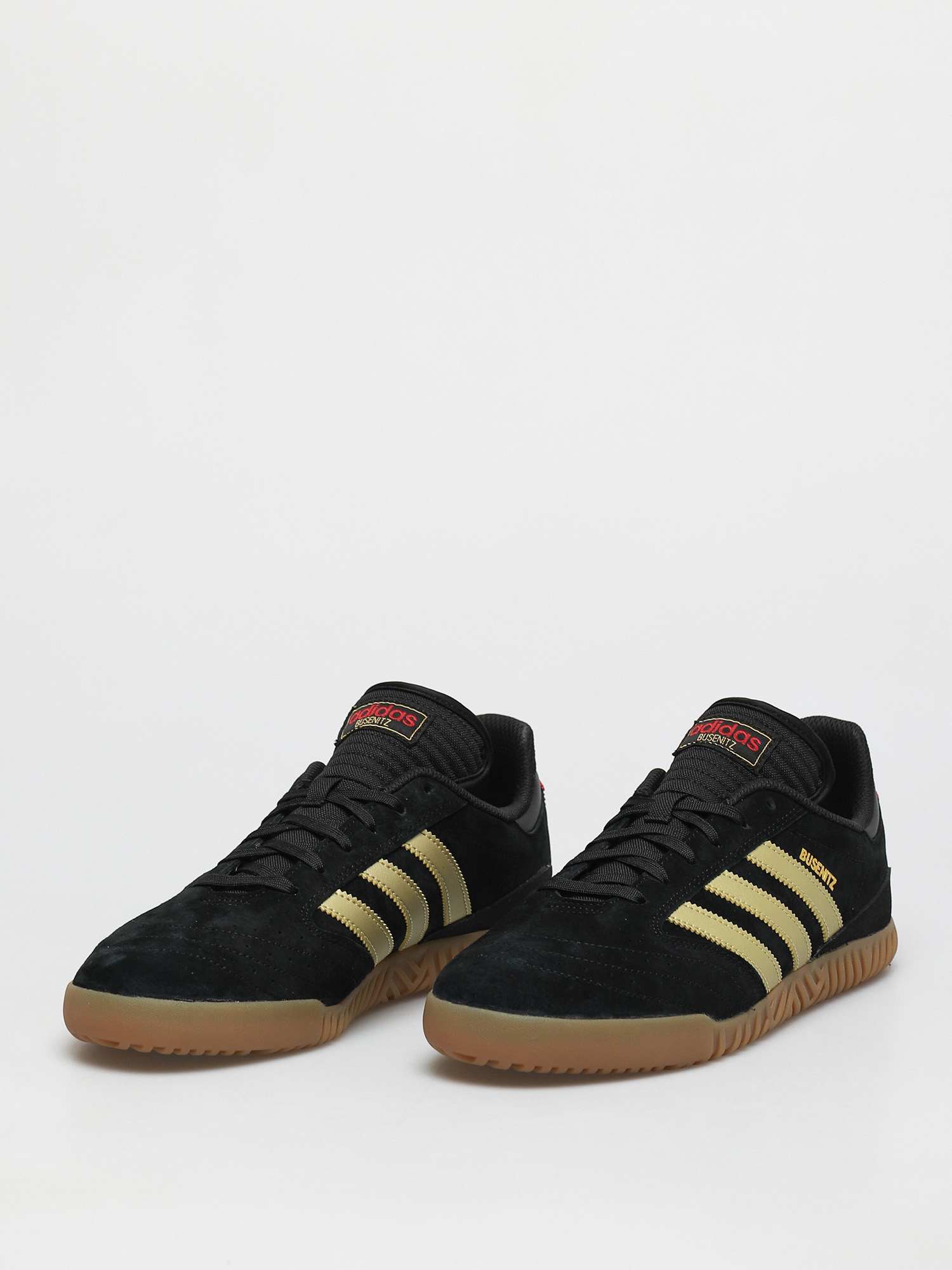 adidas Busenitz Indoor Super Shoes (cblack/goldmt/scarle)