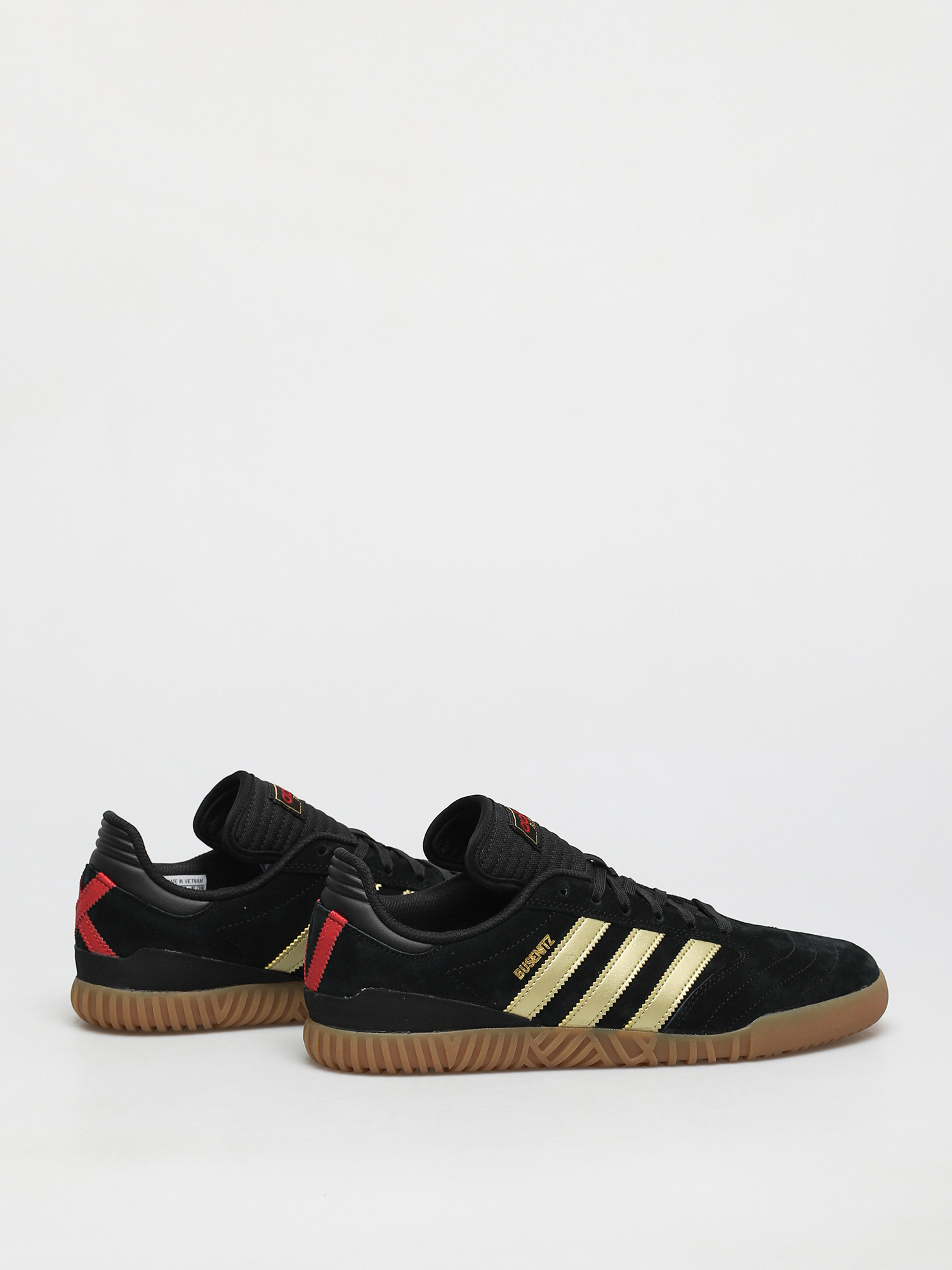 adidas Busenitz Indoor Super Shoes (cblack/goldmt/scarle)