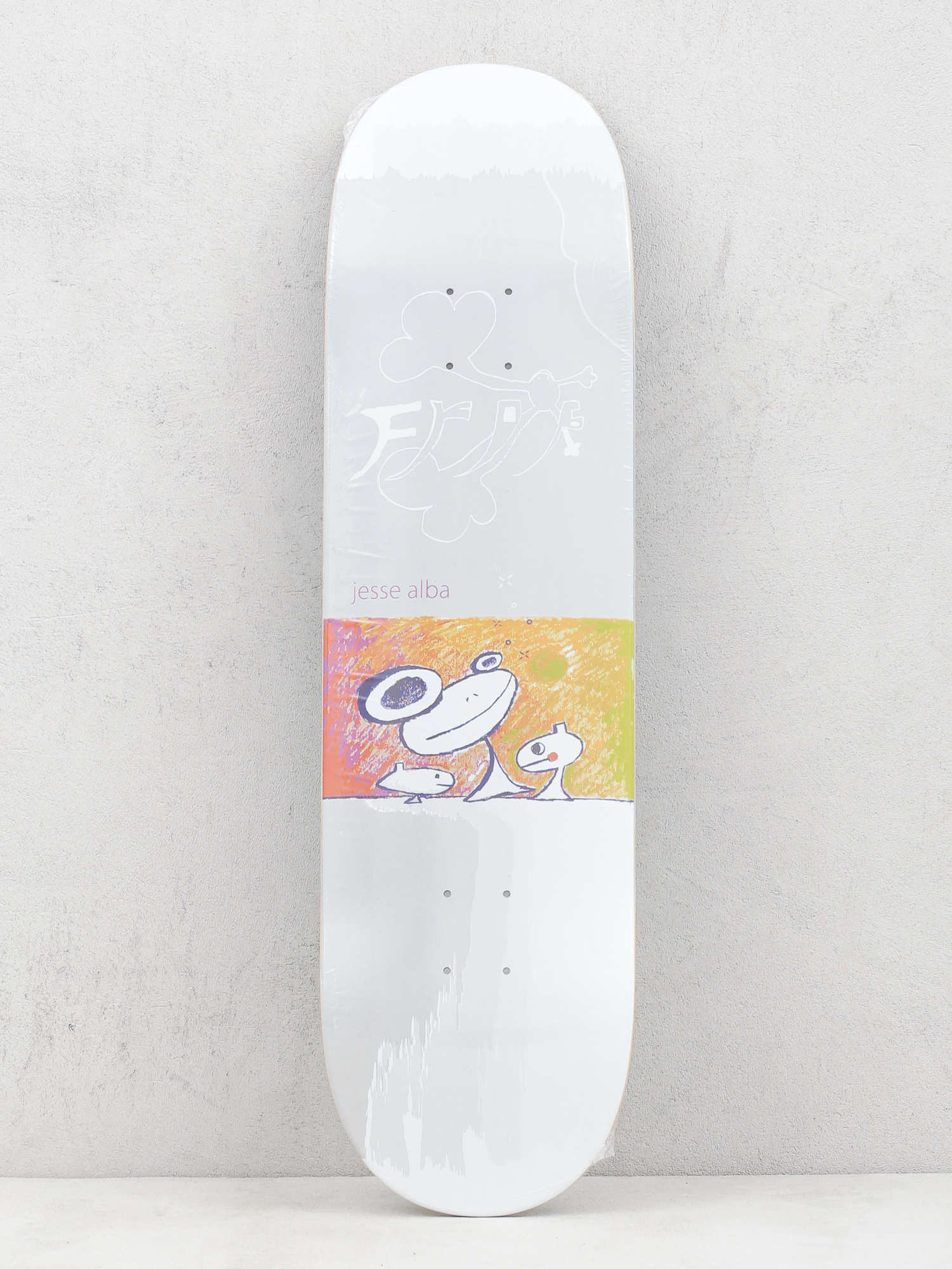 Frog Skateboards Jesse Alba Deck (light grey/white)