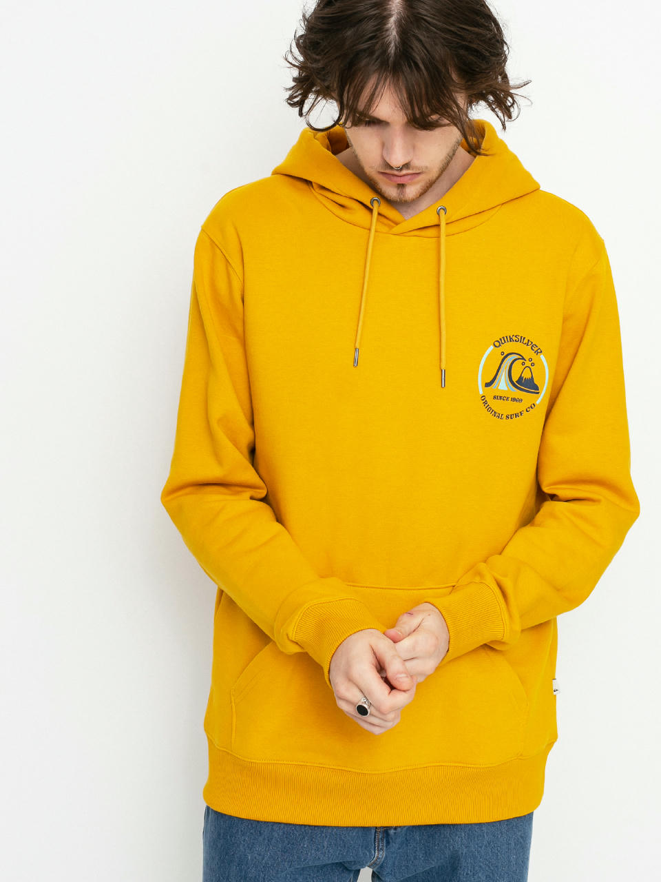 Quiksilver Mirror Logo HD Hoodie (nugget gold)