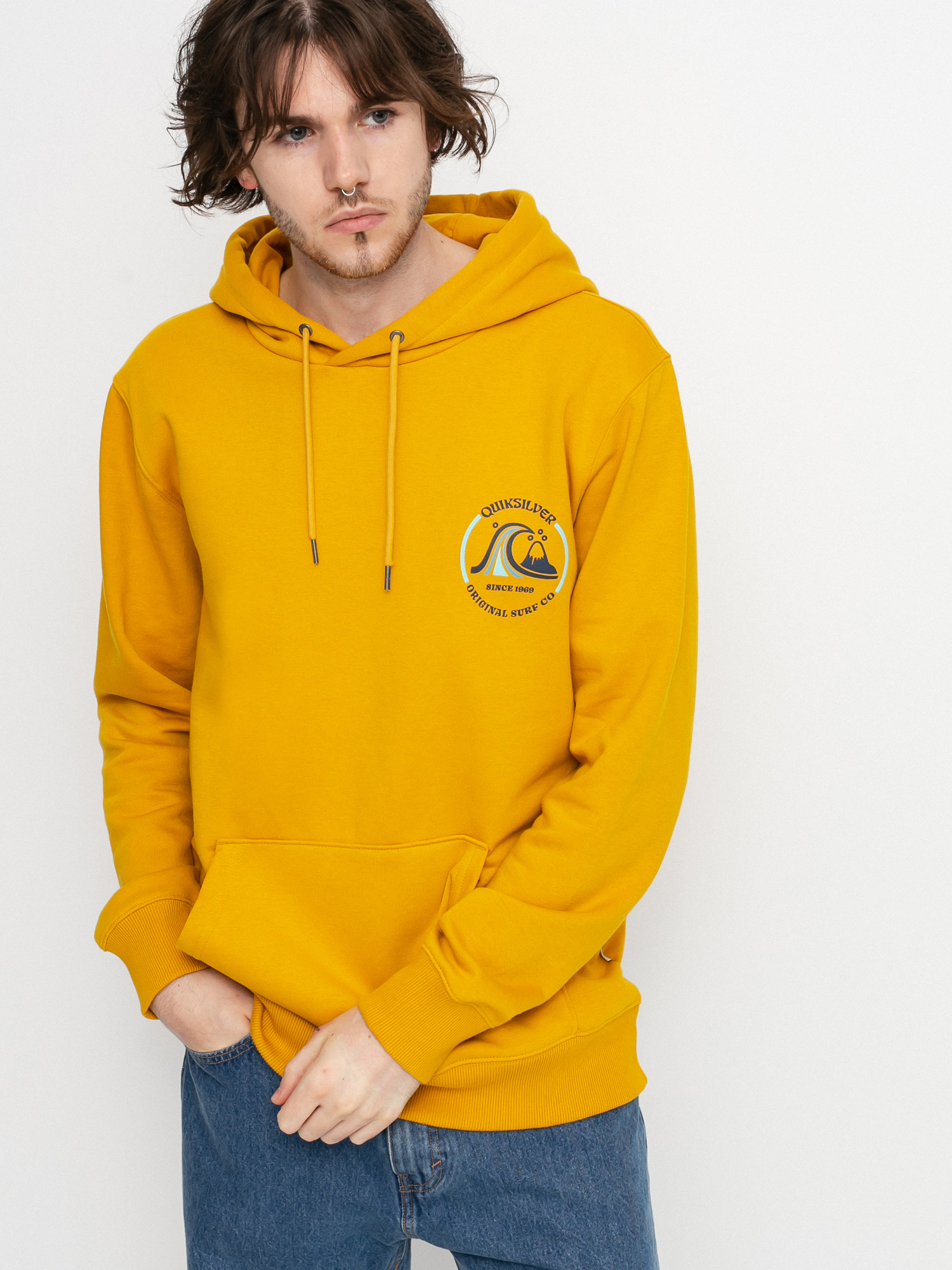 Quiksilver Mirror Logo HD Hoodie (nugget gold)