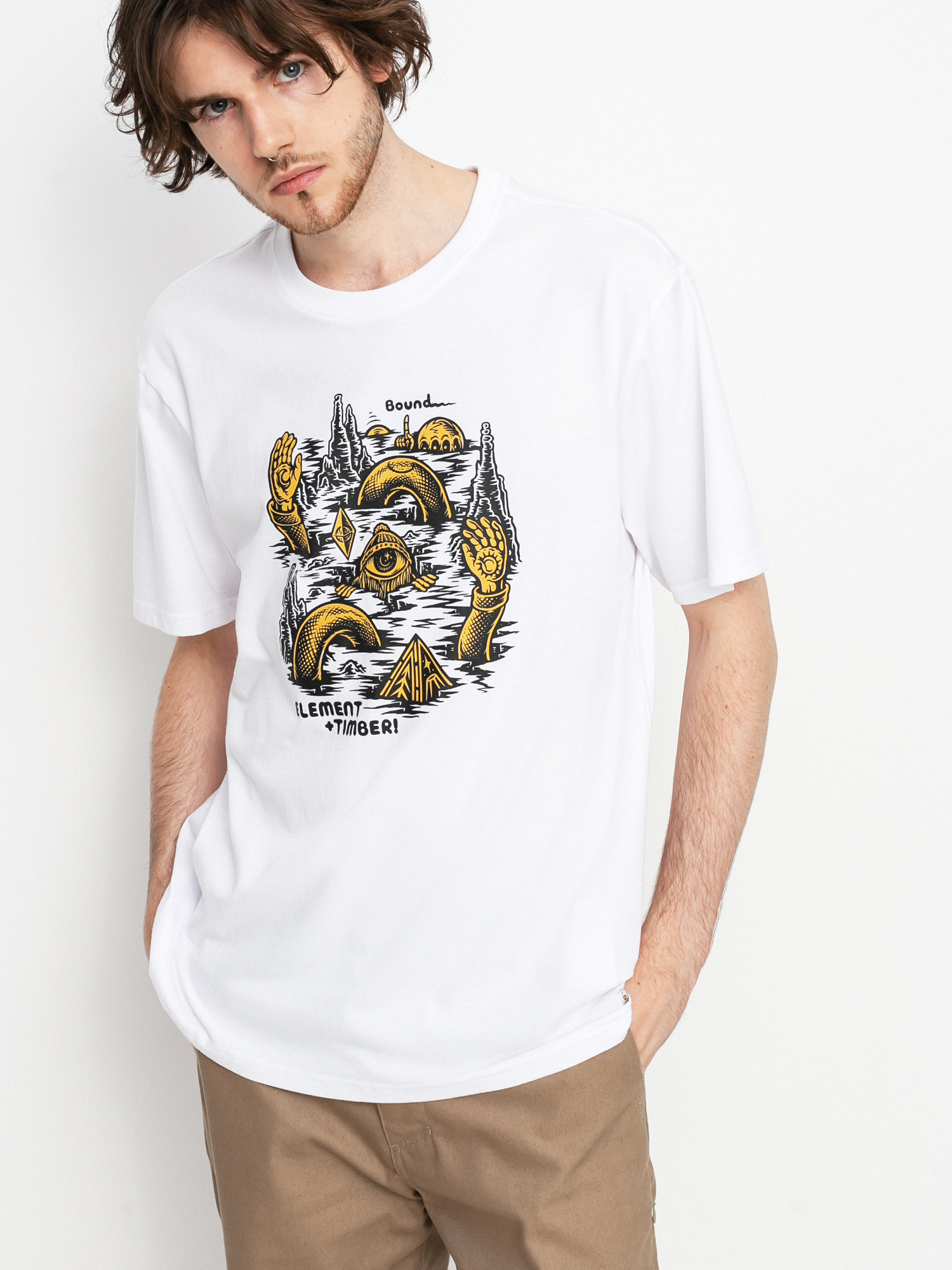 Element Cracks T-shirt (optic white)