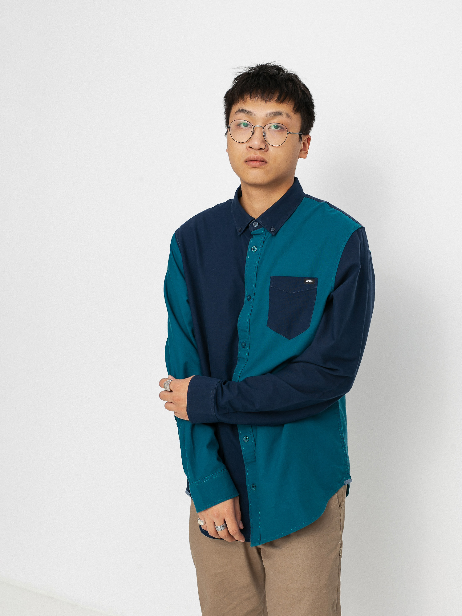 Vans Houser Shirt (dress blues/blue coral)