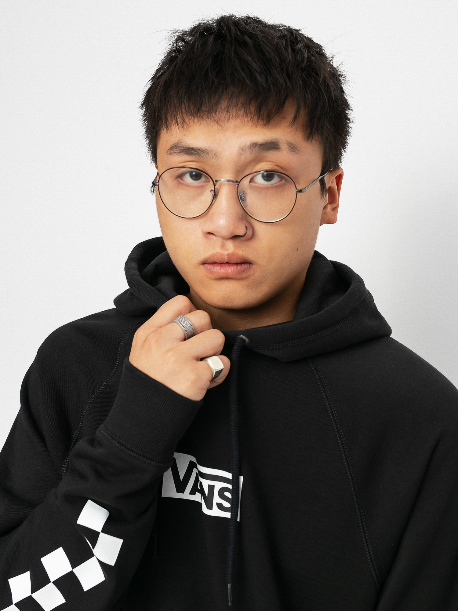 Vans Versa Standard HD Hoodie (black/checkerboard)