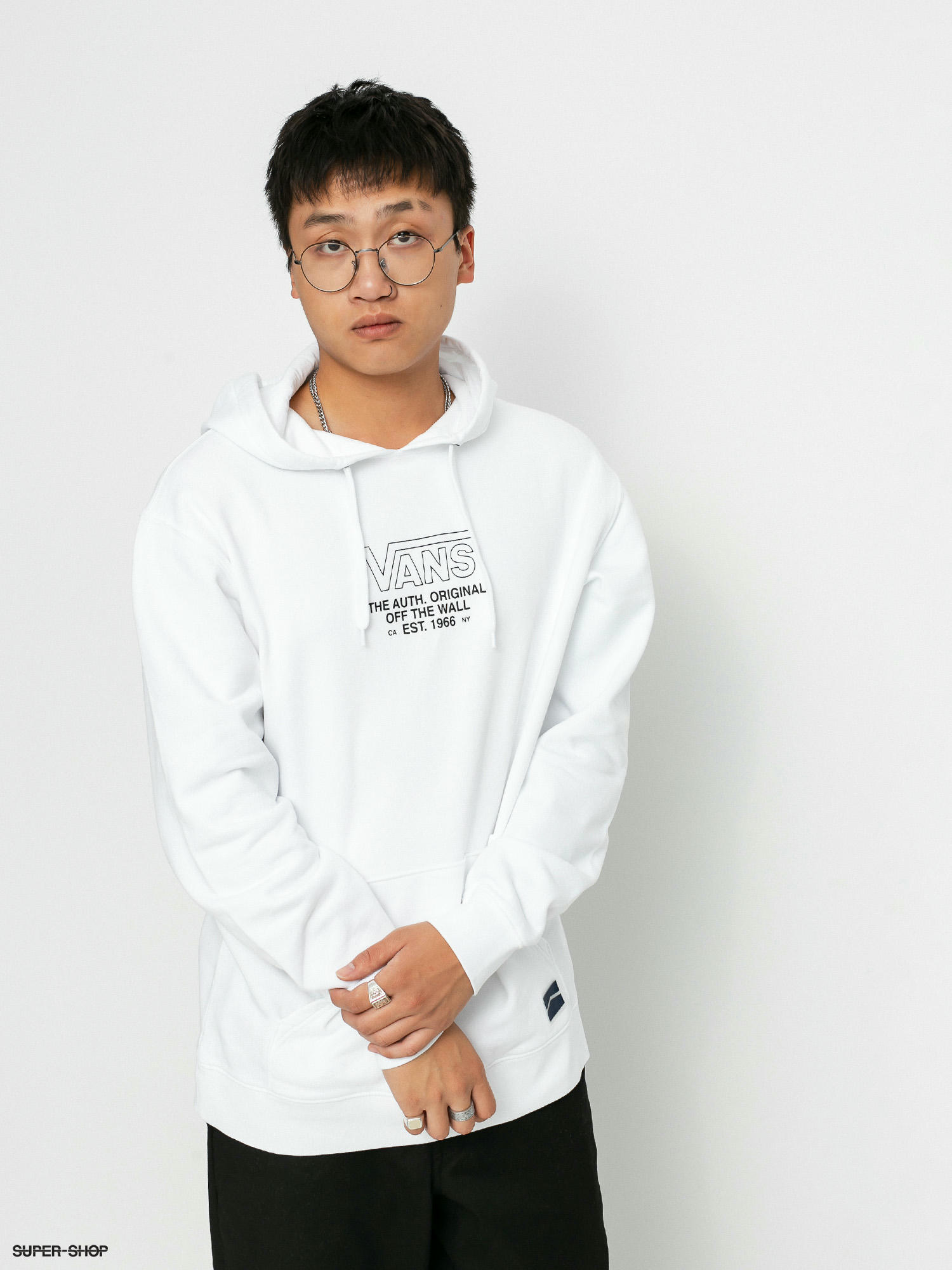 vans sweater white