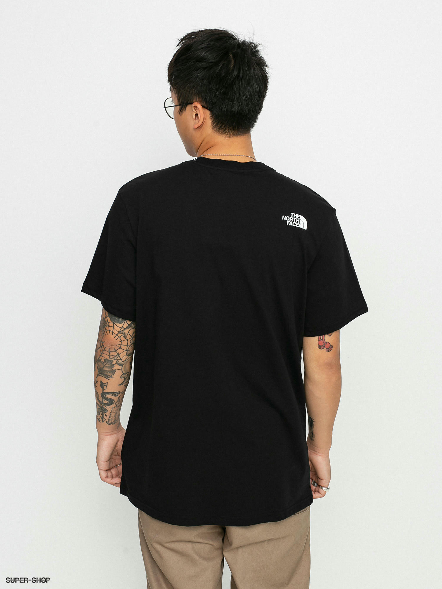 the north face black tee