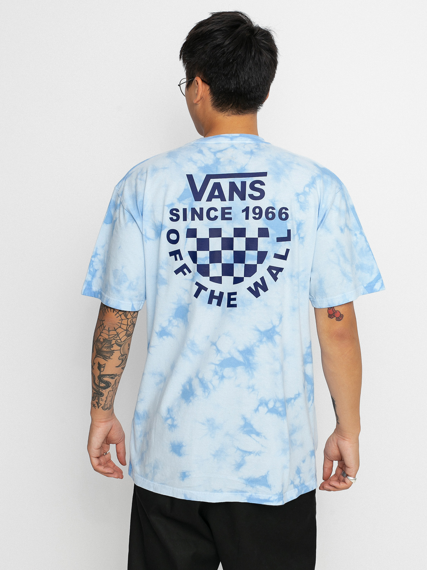 Vans Checker Logo Tie Dye T-shirt (nautical blue)
