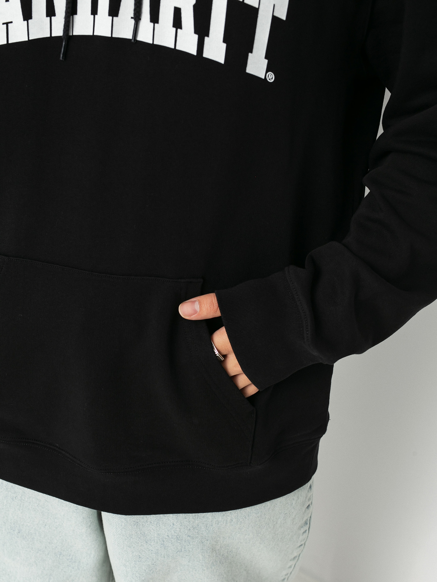 Carhartt WIP University HD Hoodie (black/white)