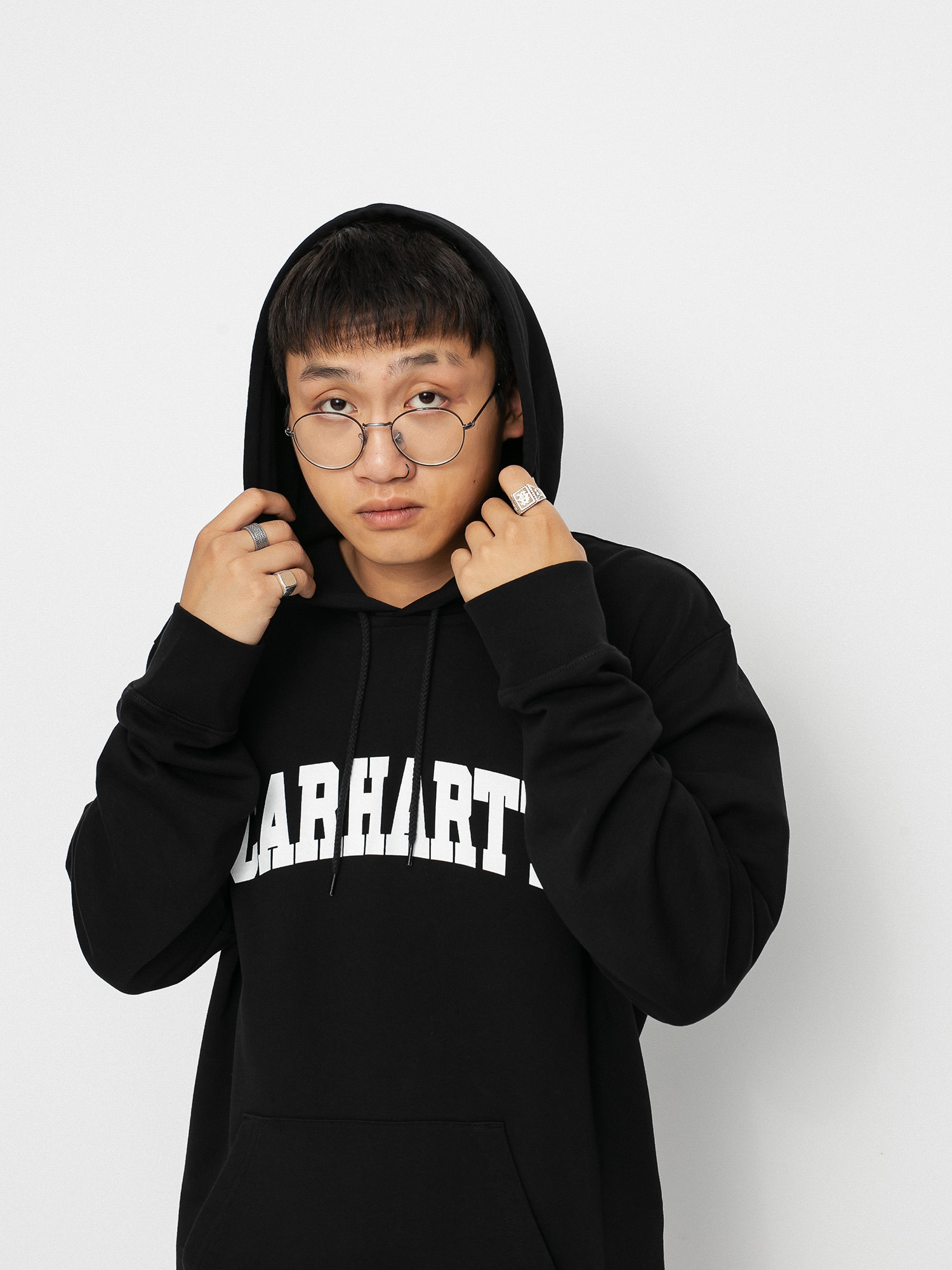 Carhartt WIP University HD Hoodie (black/white)