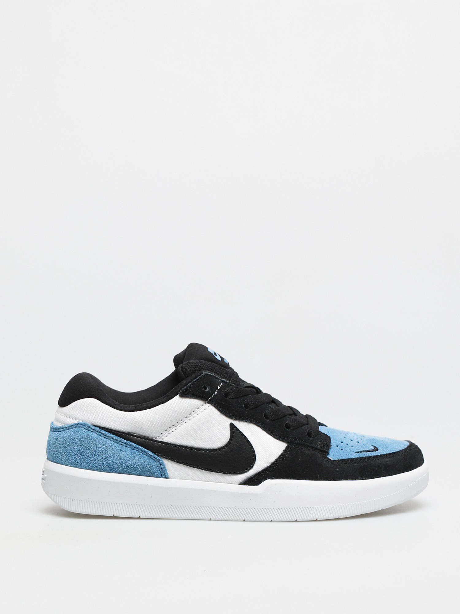 blue black white nike shoes