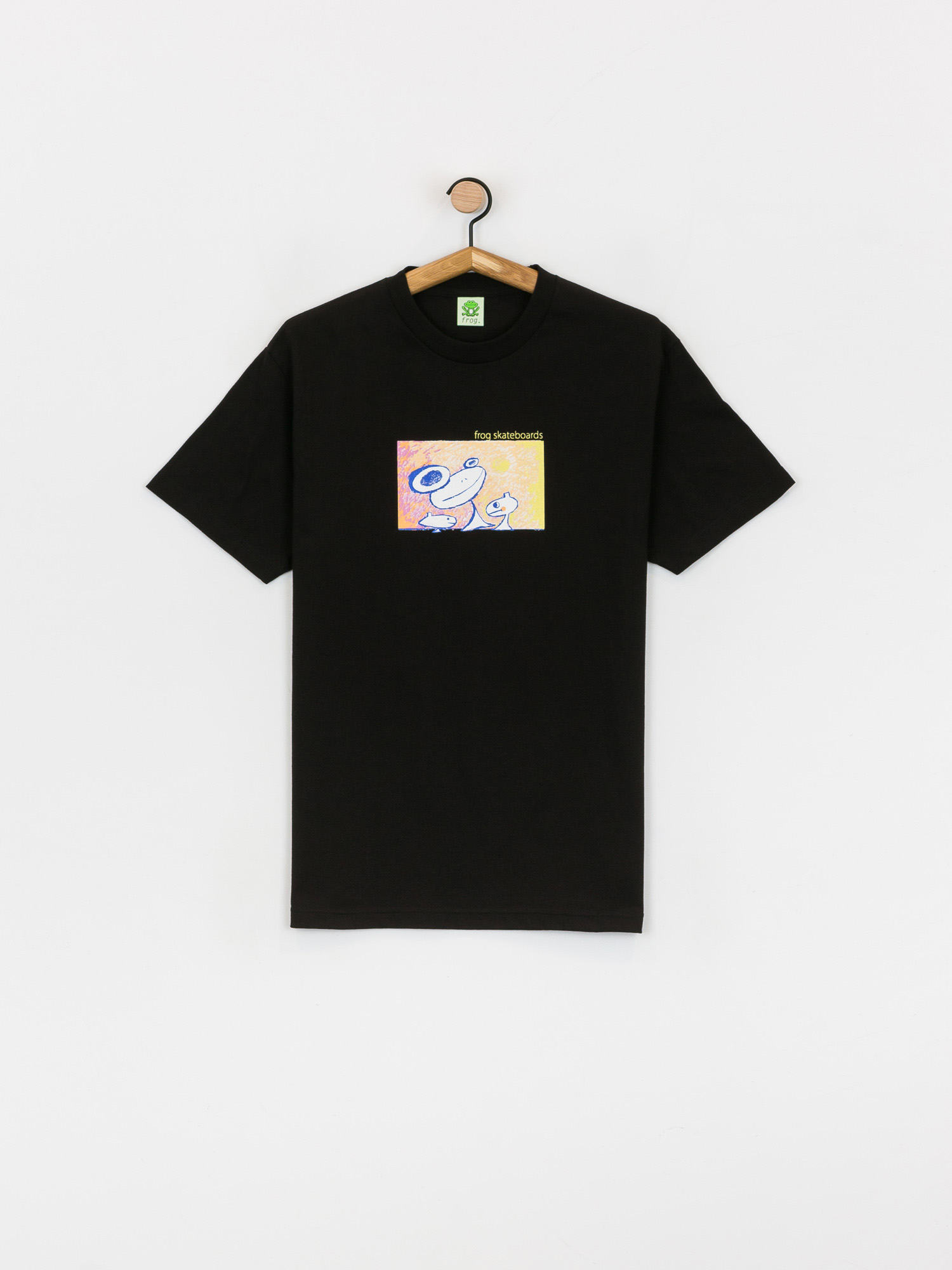 Frog Skateboards Floating Again T-shirt (black)