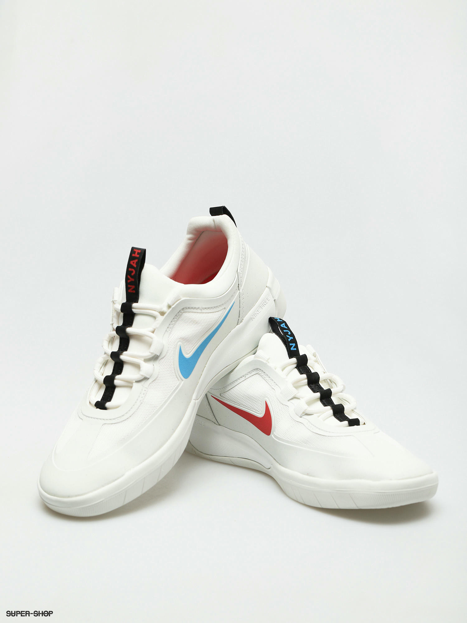 Nike SB Nyjah Free 2 Shoes (summit white/blue hero chile red black)