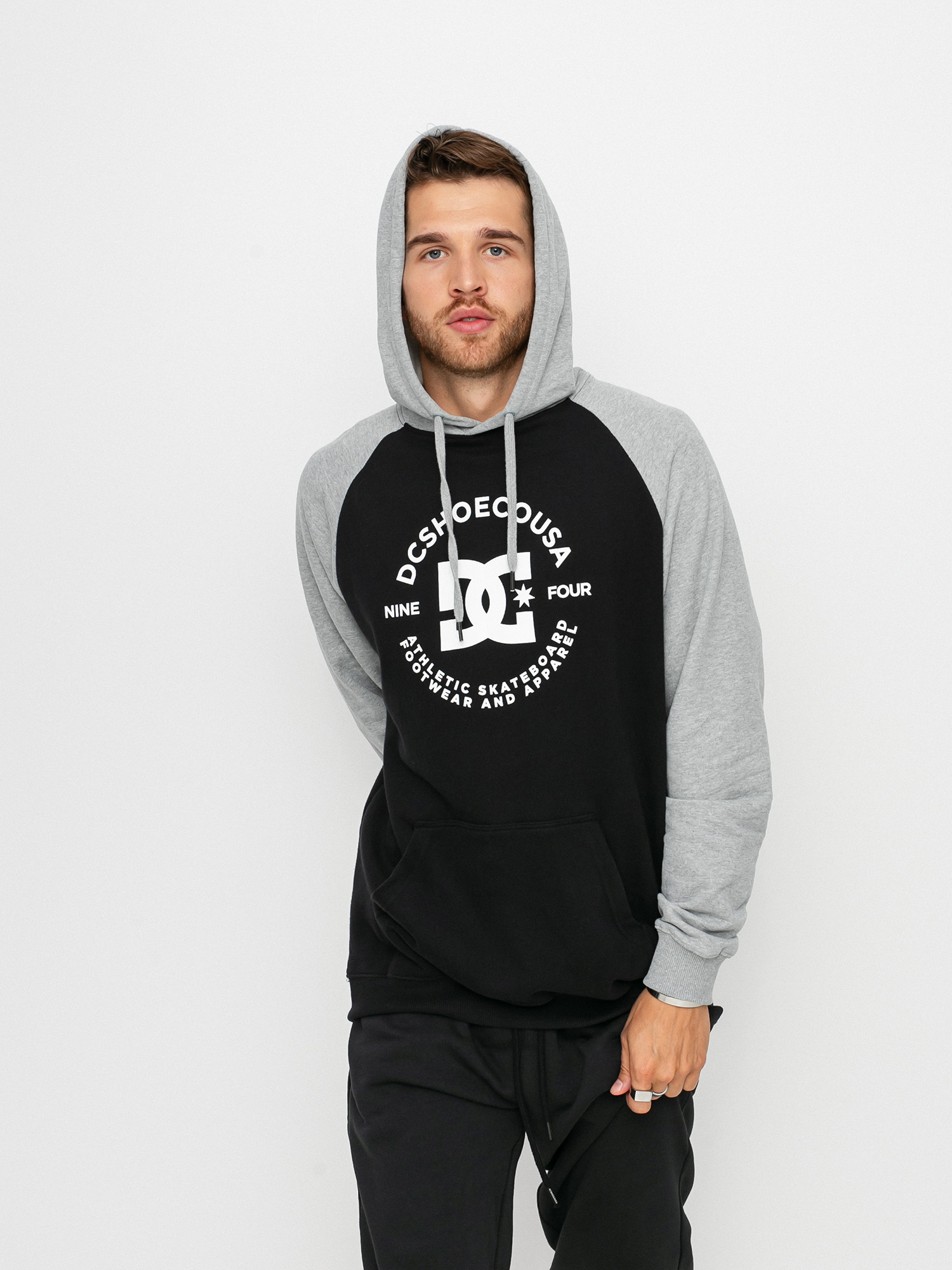 dc grey hoodie