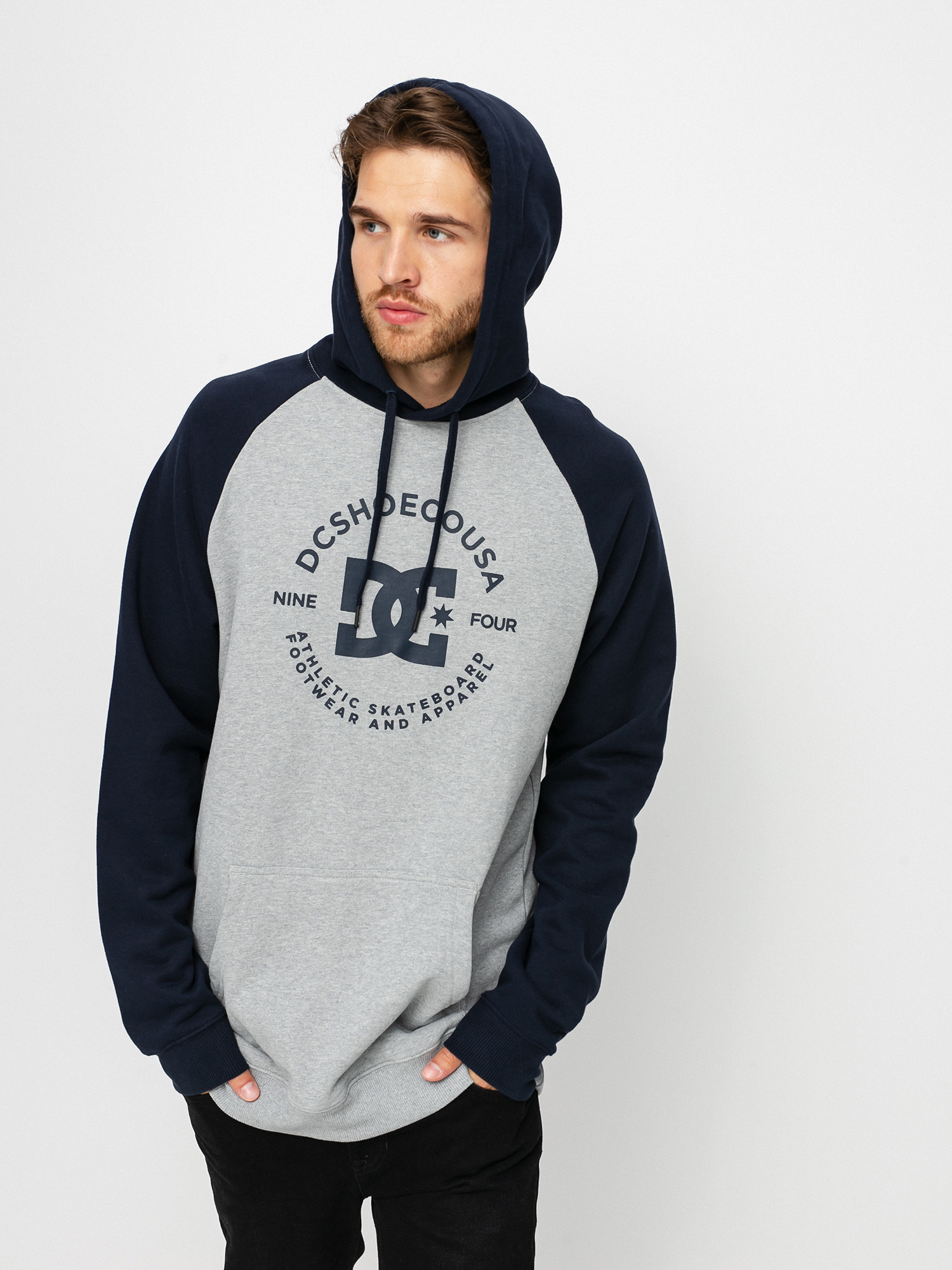 dc grey hoodie