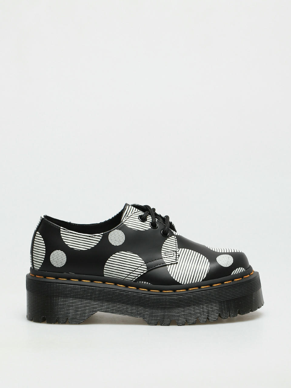 Dr. Martens 1461 Quad Schuhe Wmn (smooth black polka dot)