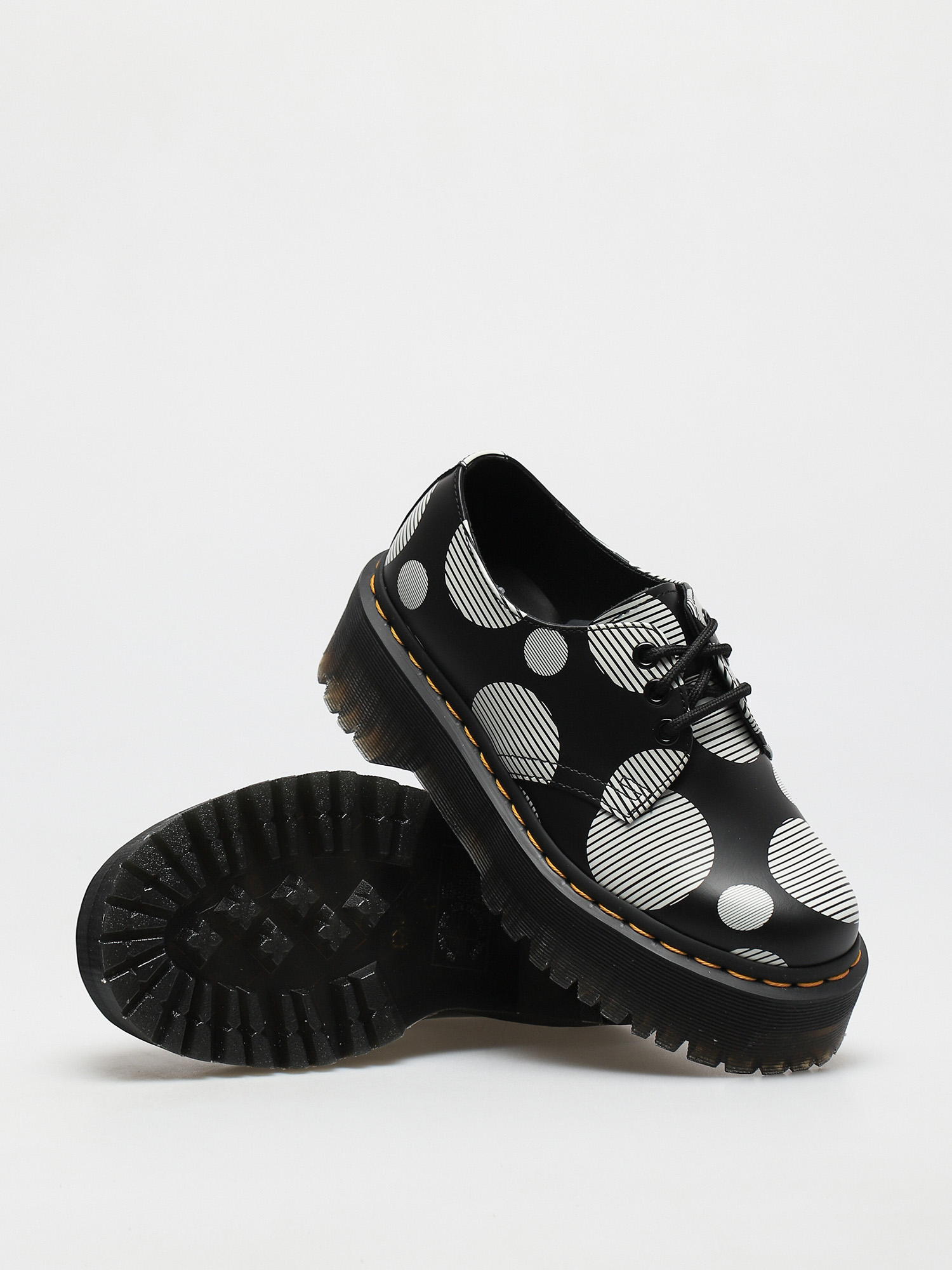 Dr. Martens 1461 Quad Shoes Wmn (smooth black polka dot)