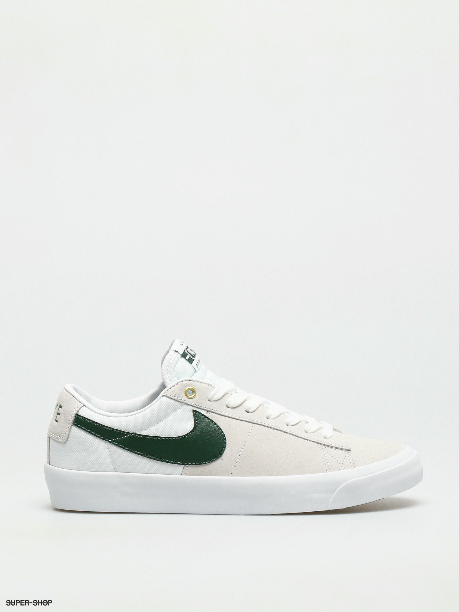 Nike Sb Zoom Blazer Low Pro Gt Shoes White Fir White Gum Light Brown