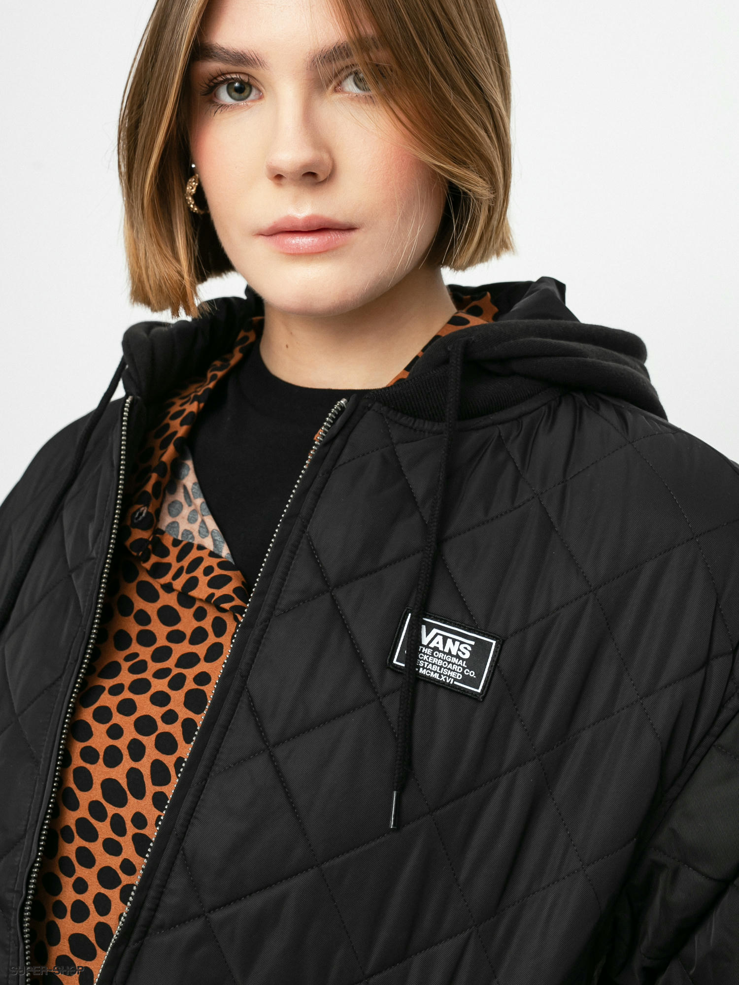 vans bomber jacket with hood