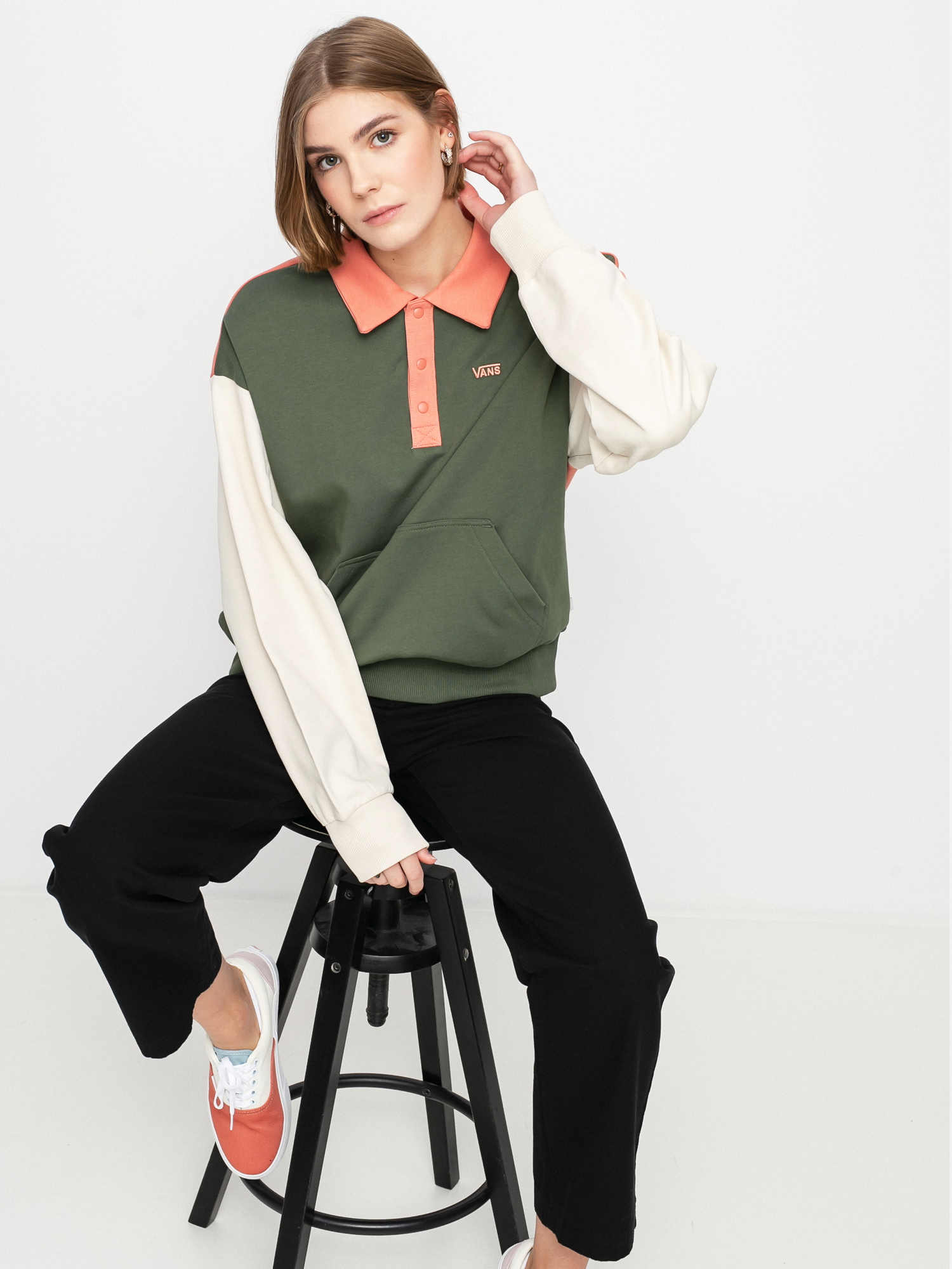Vans Dylan Polo Sweatshirt Wmn (thyme)