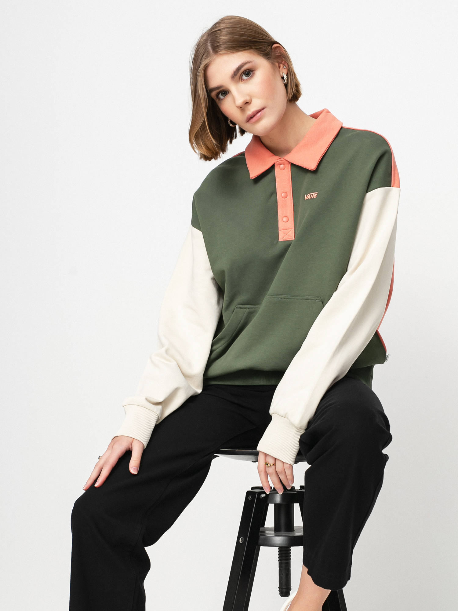 Vans Dylan Polo Sweatshirt Wmn (thyme)