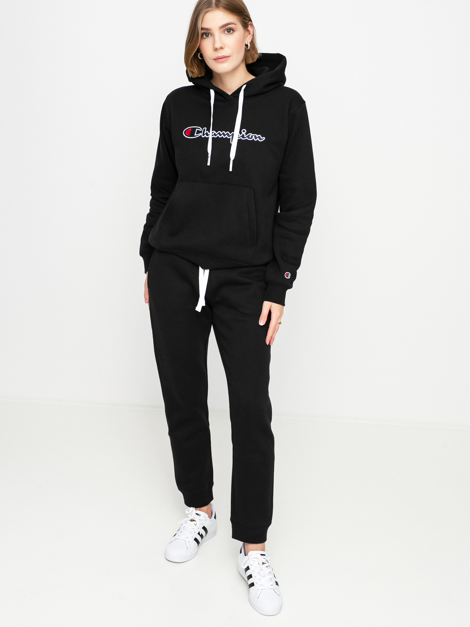 champion urban logo rib cuff pants