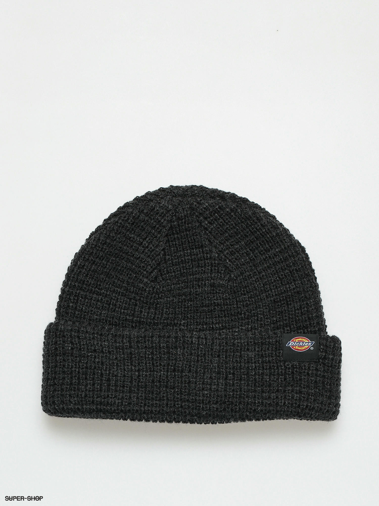 black waffle beanie