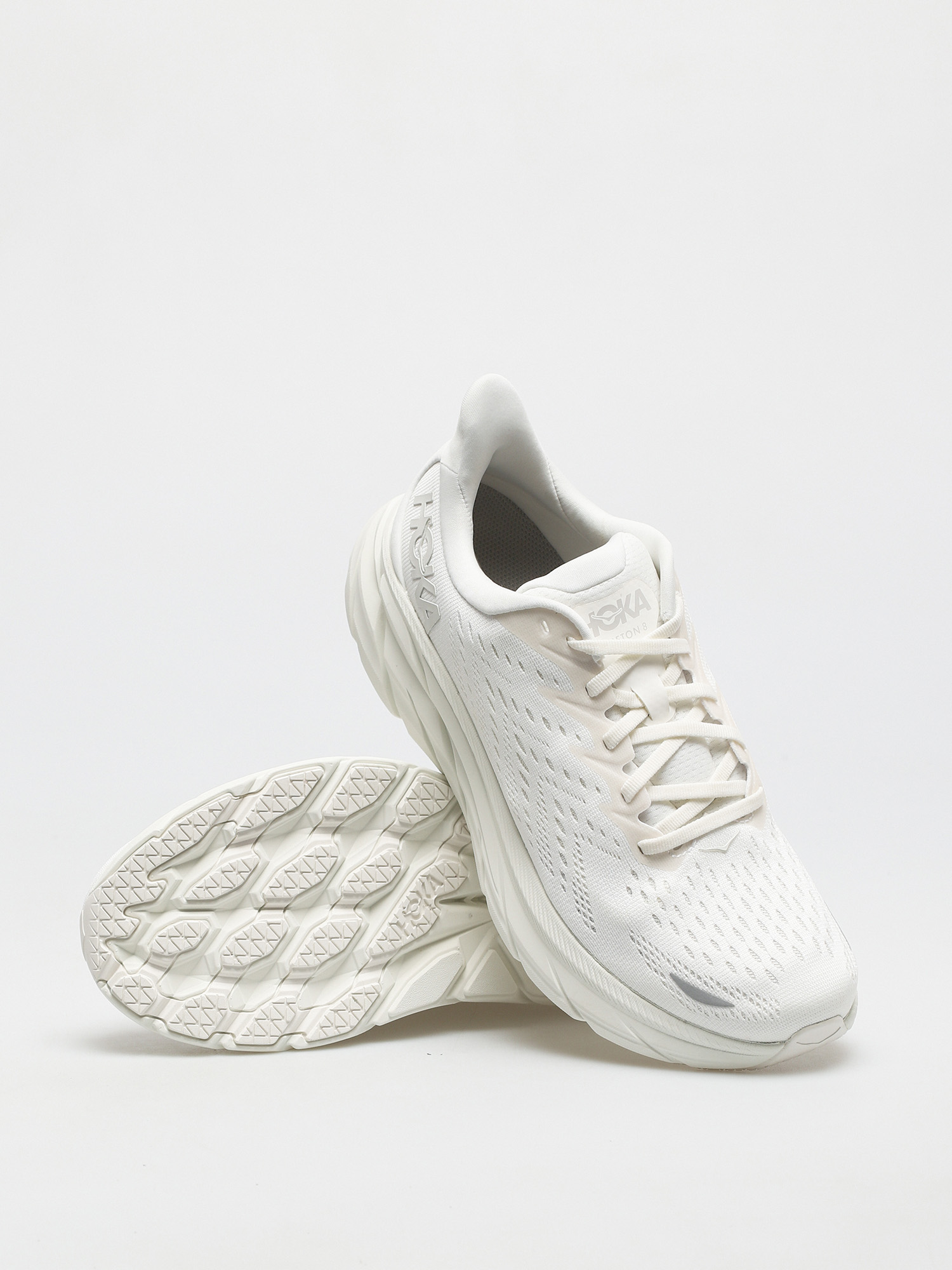 Hoka One One Clifton 8 Schuhe (white/white)
