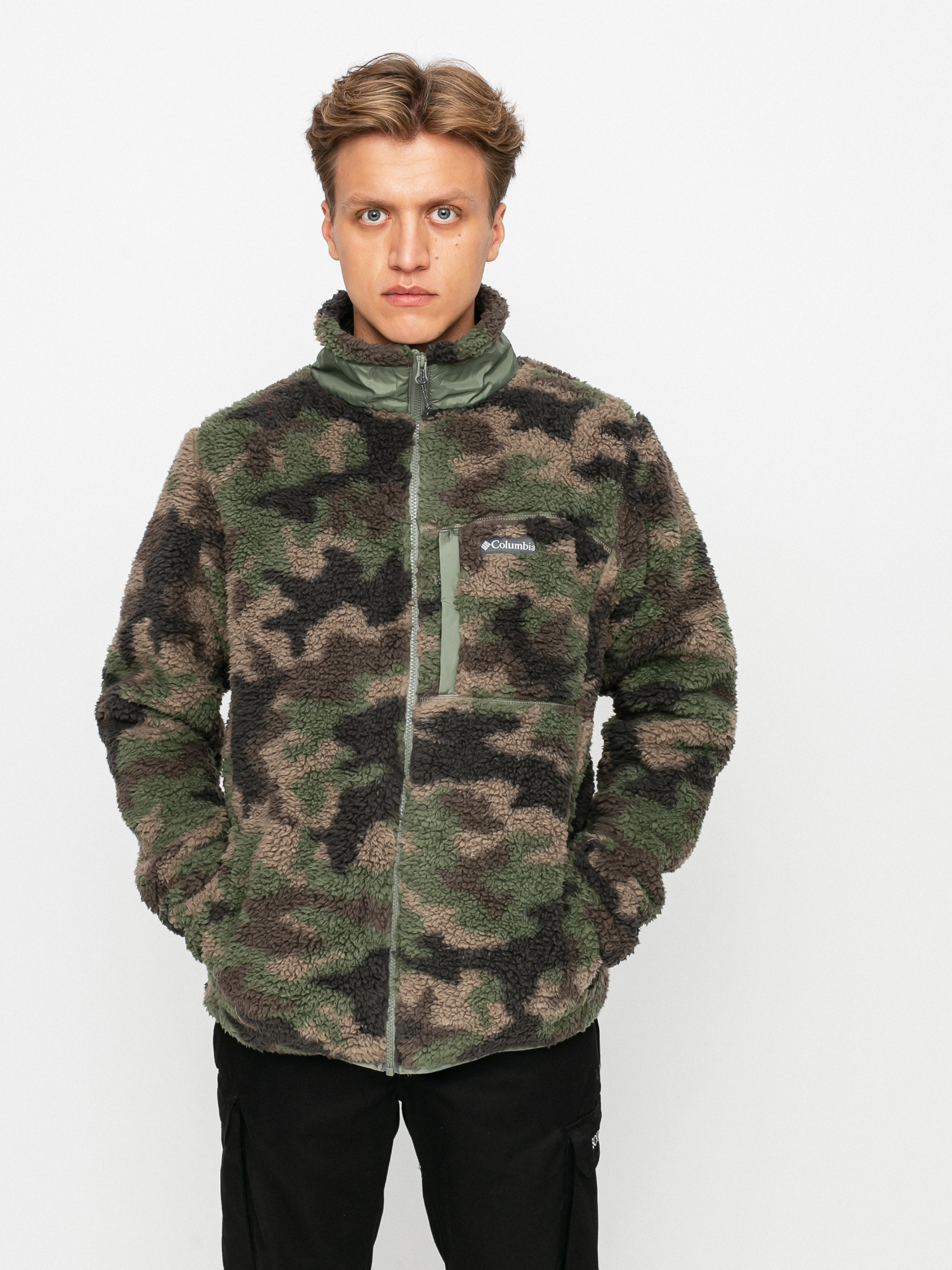 Mens Columbia Winter Pass Fleece (cypress camo)