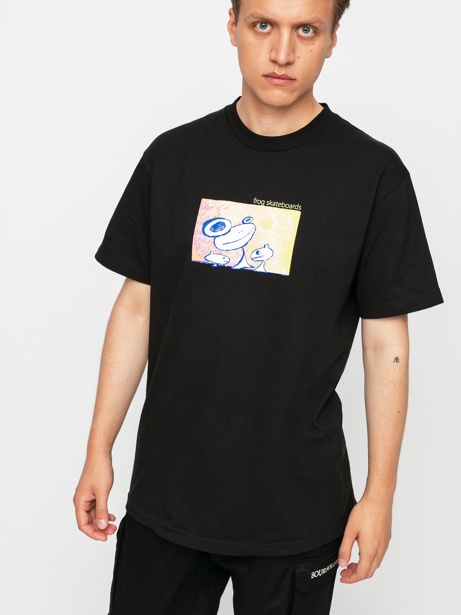 Frog Skateboards Floating Again T-shirt (black)