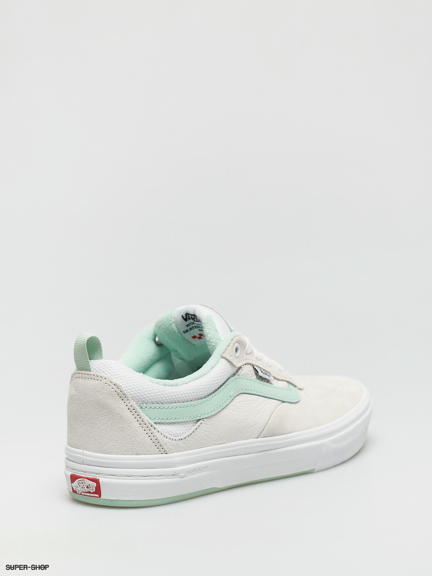 white and mint vans