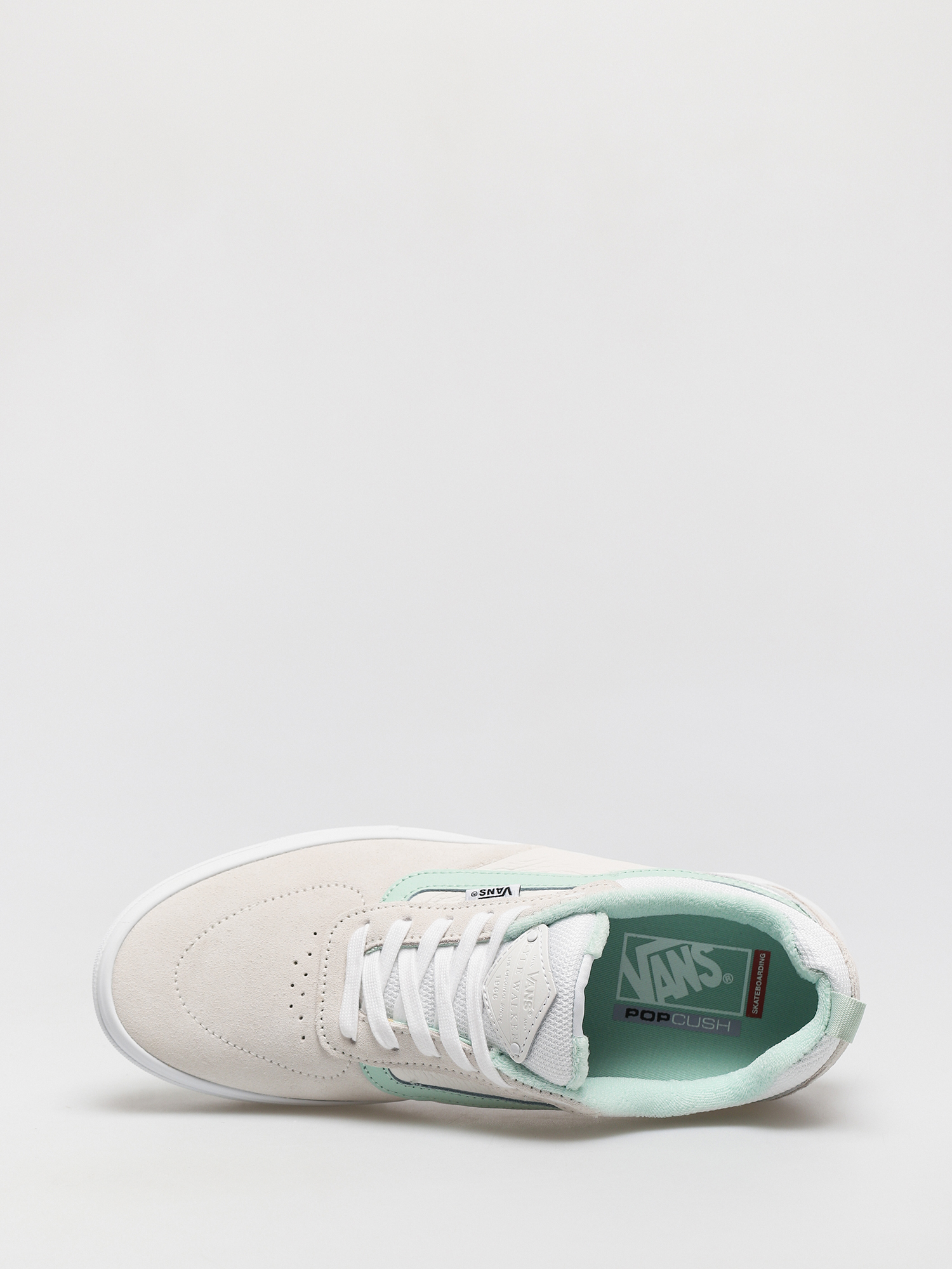 white and mint vans
