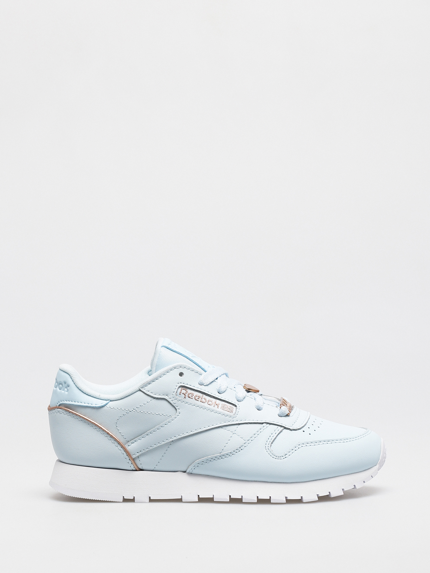 Reebok Cl Lthr Shoes Wmn Glablu Golbro Ftwwht