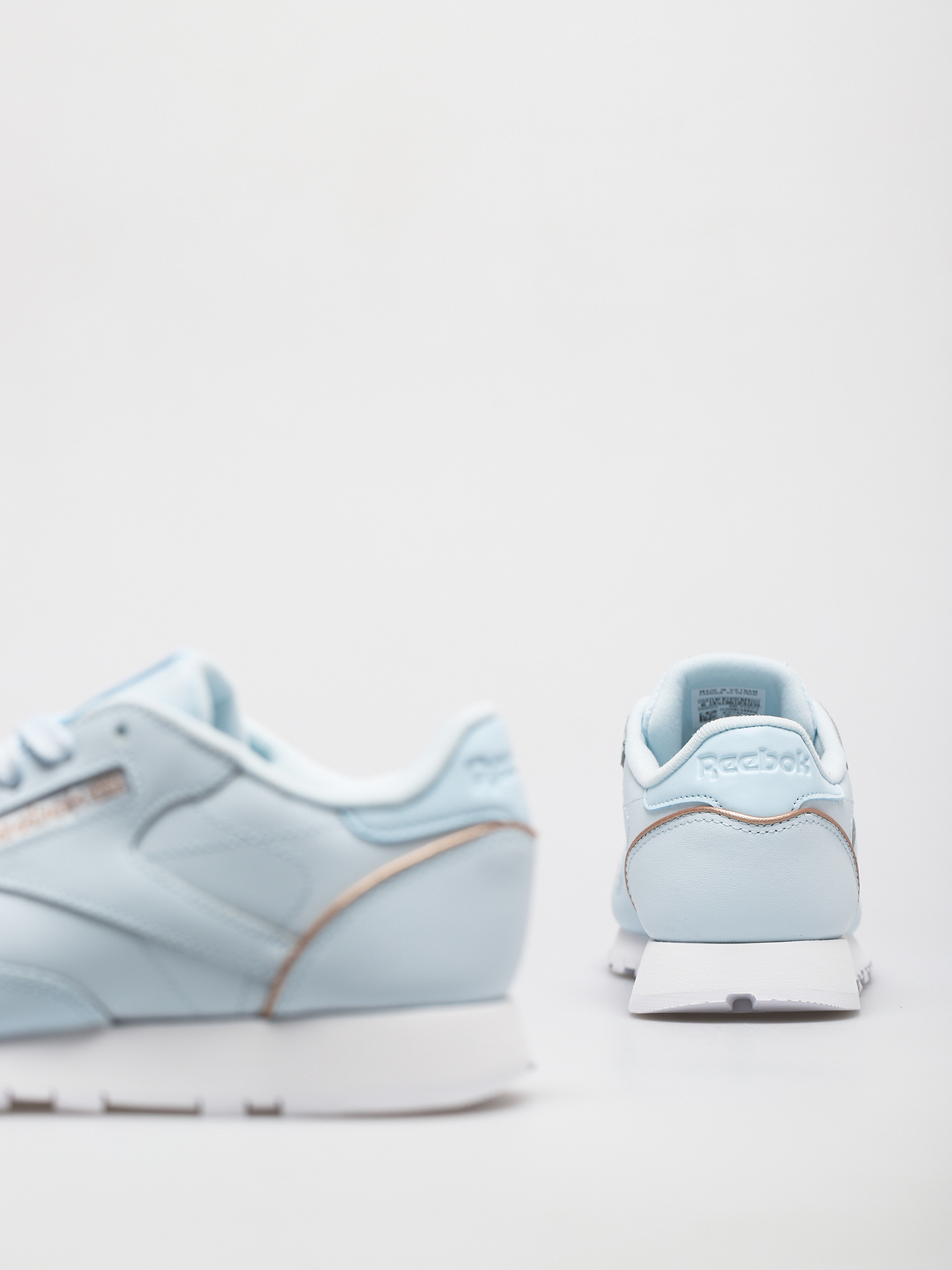 Reebok Cl Lthr Shoes Wmn (glablu/golbro/ftwwht)