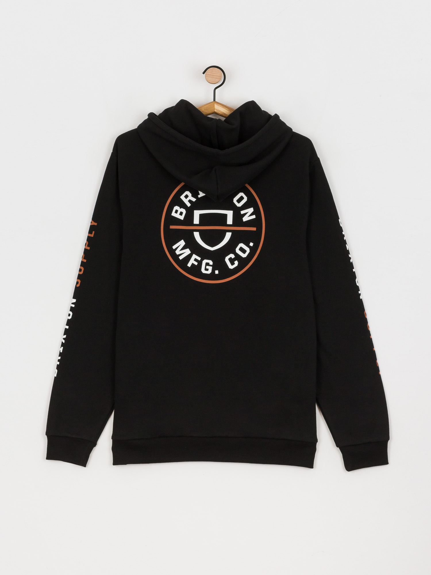 Brixton Crest HD Hoodie (black/caramel/white)