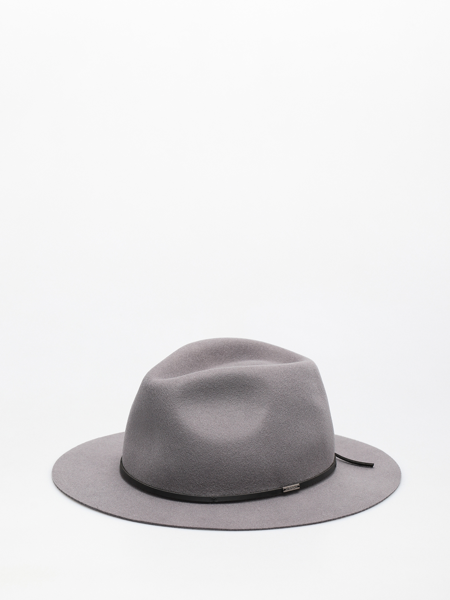 Brixton Wesley Packable Fedora Hat (grey)